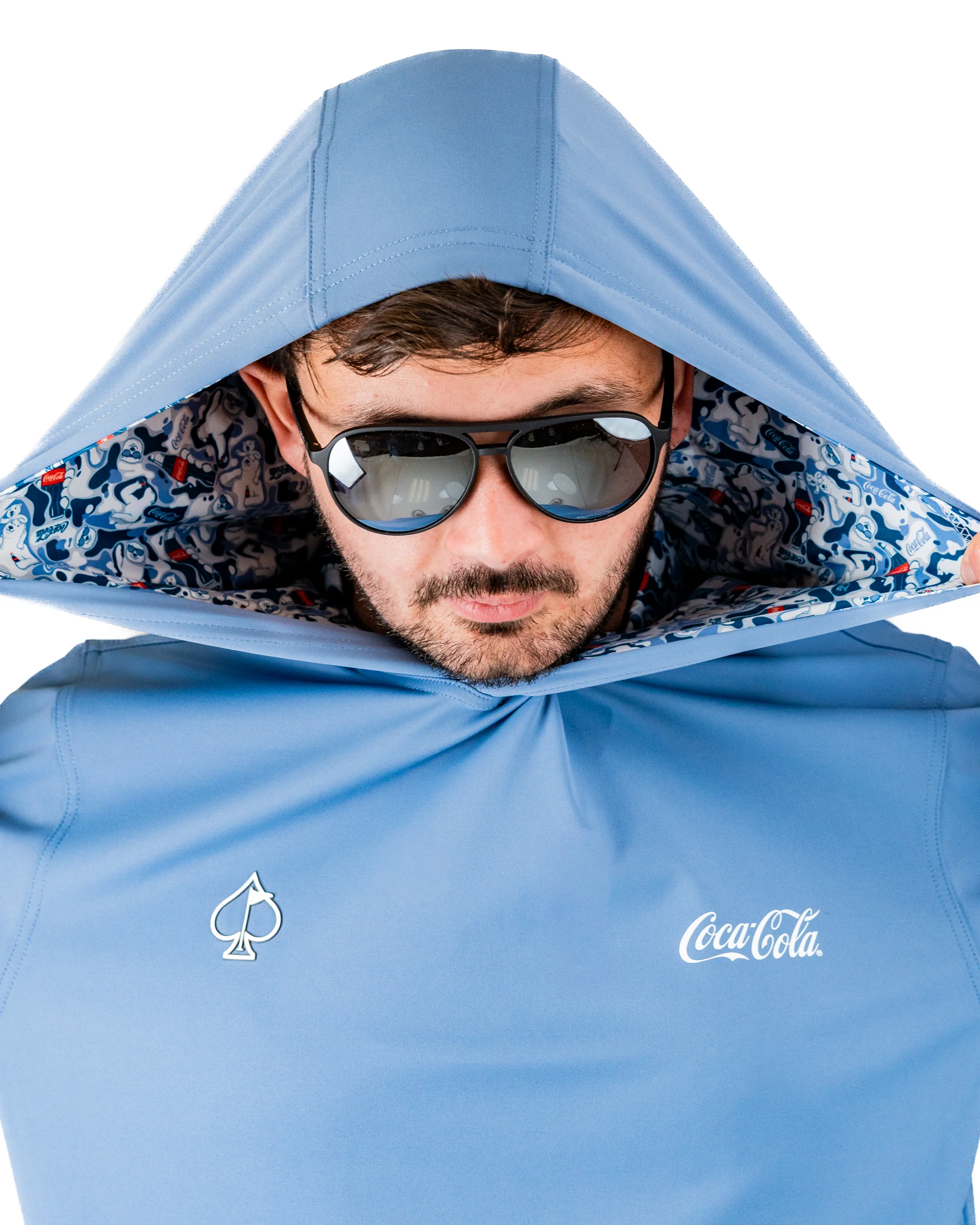 Performance Golf Hoodie - Coca-Cola Glacier Blue - Image 7