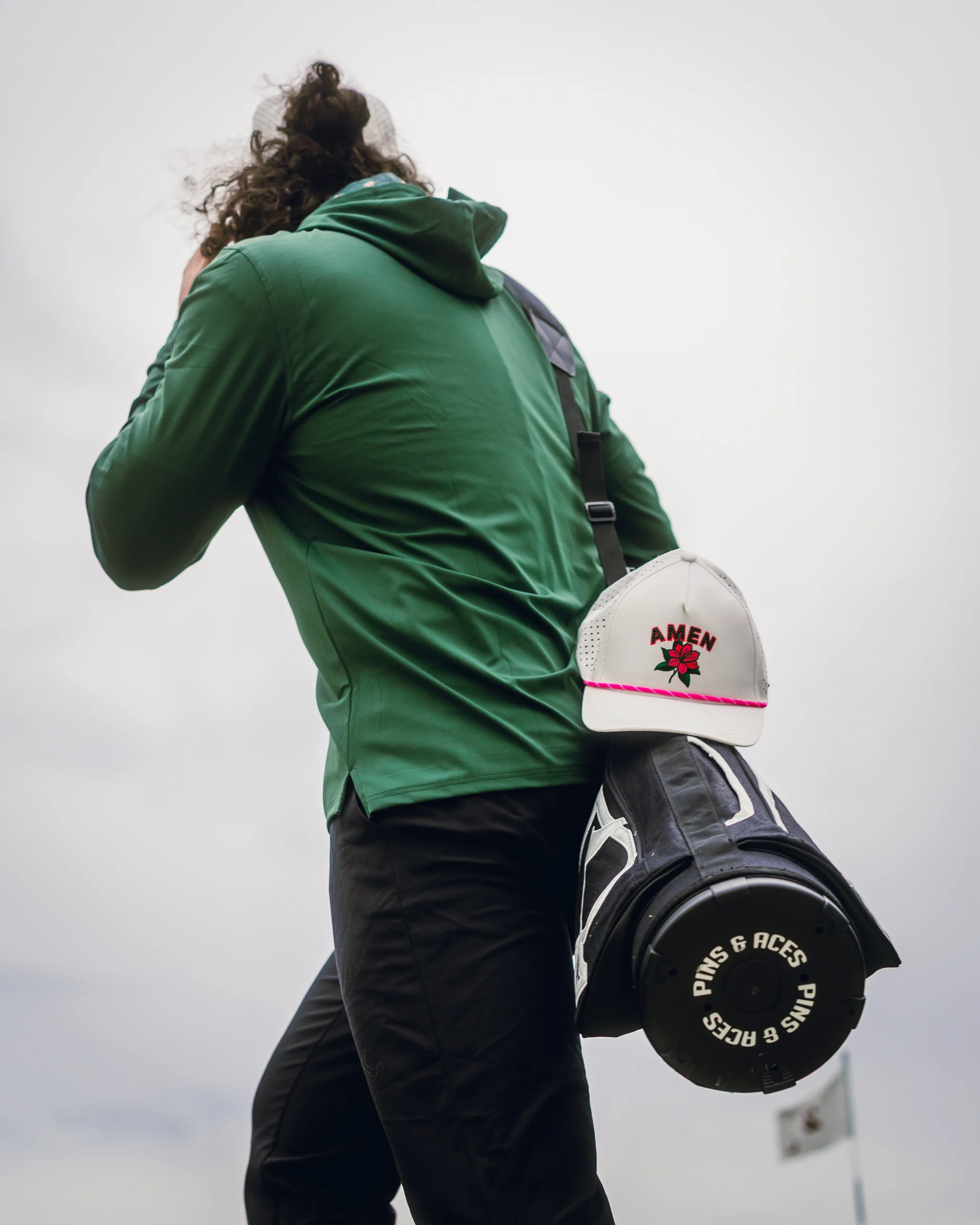 Performance Golf Hoodie - Dark Azalea - Image 18