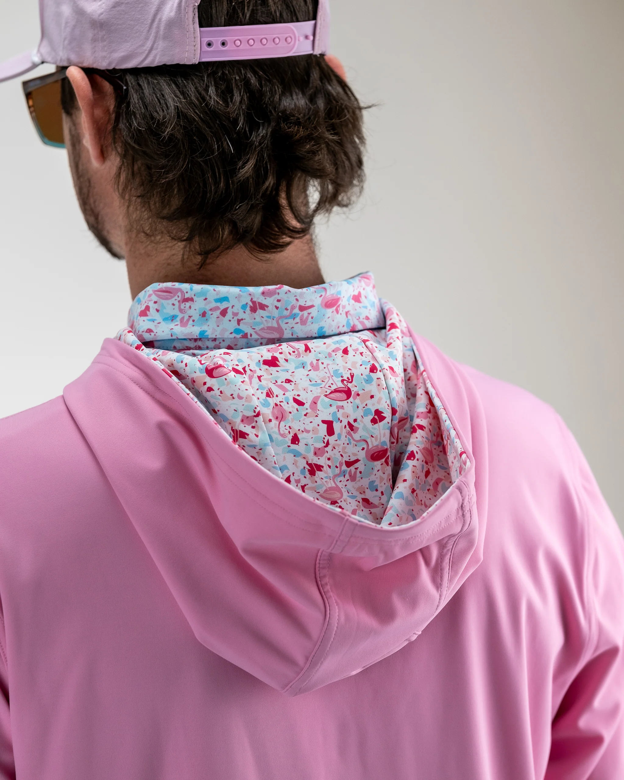 Performance Golf Hoodie - Flamingo Shatter - Image 8