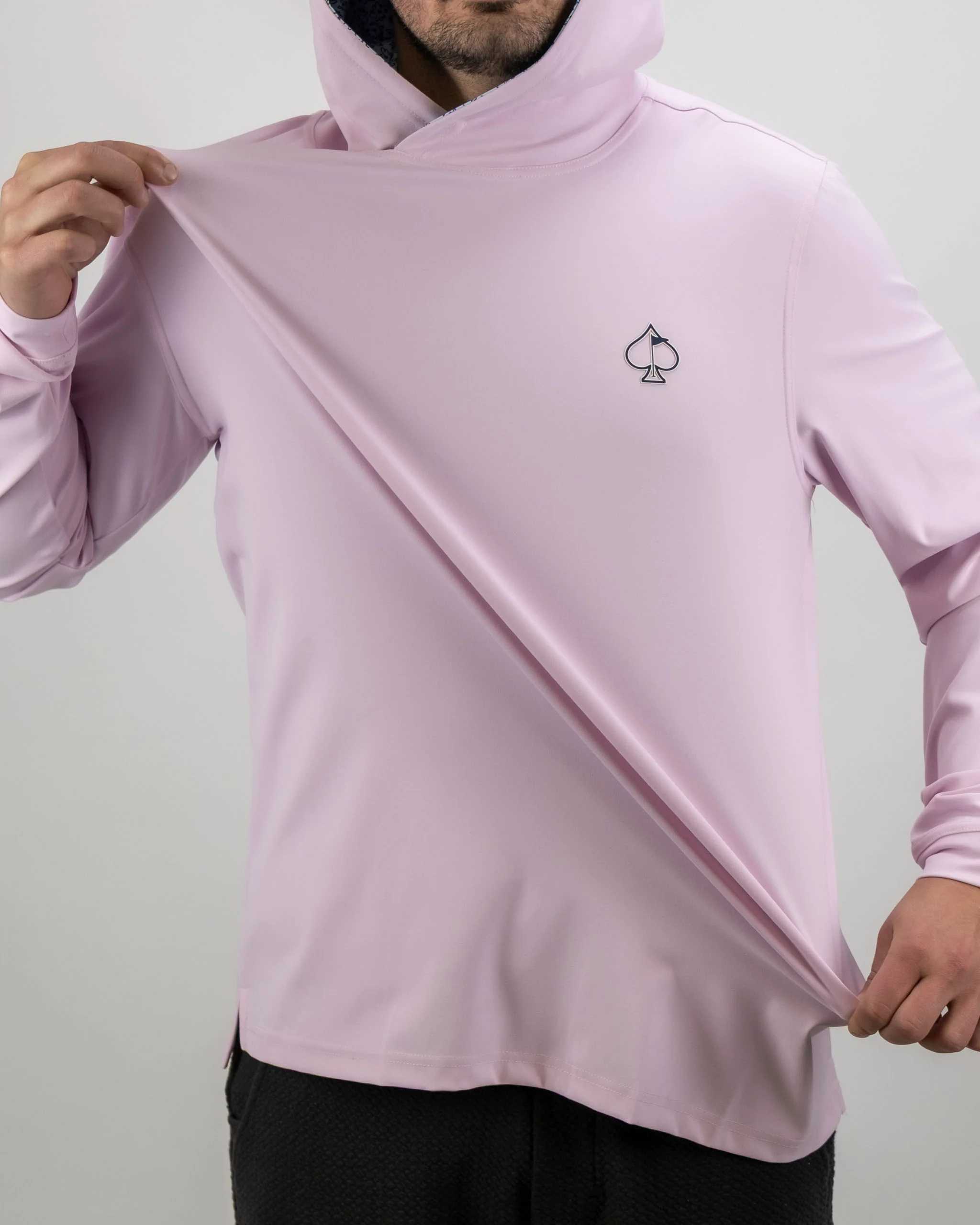 Performance Golf Hoodie - Flower Doodle Blue - Image 7