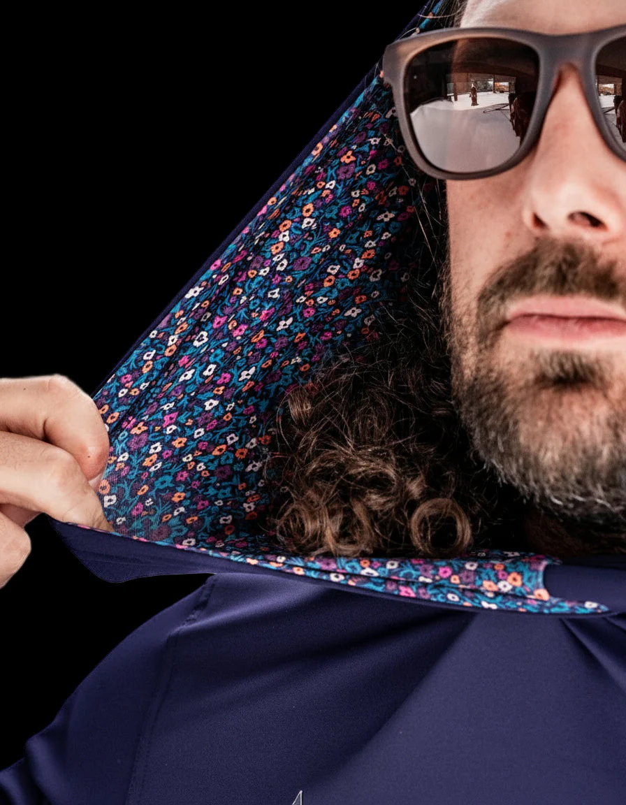 Performance Golf Hoodie - Lavender Flower Power - Image 7