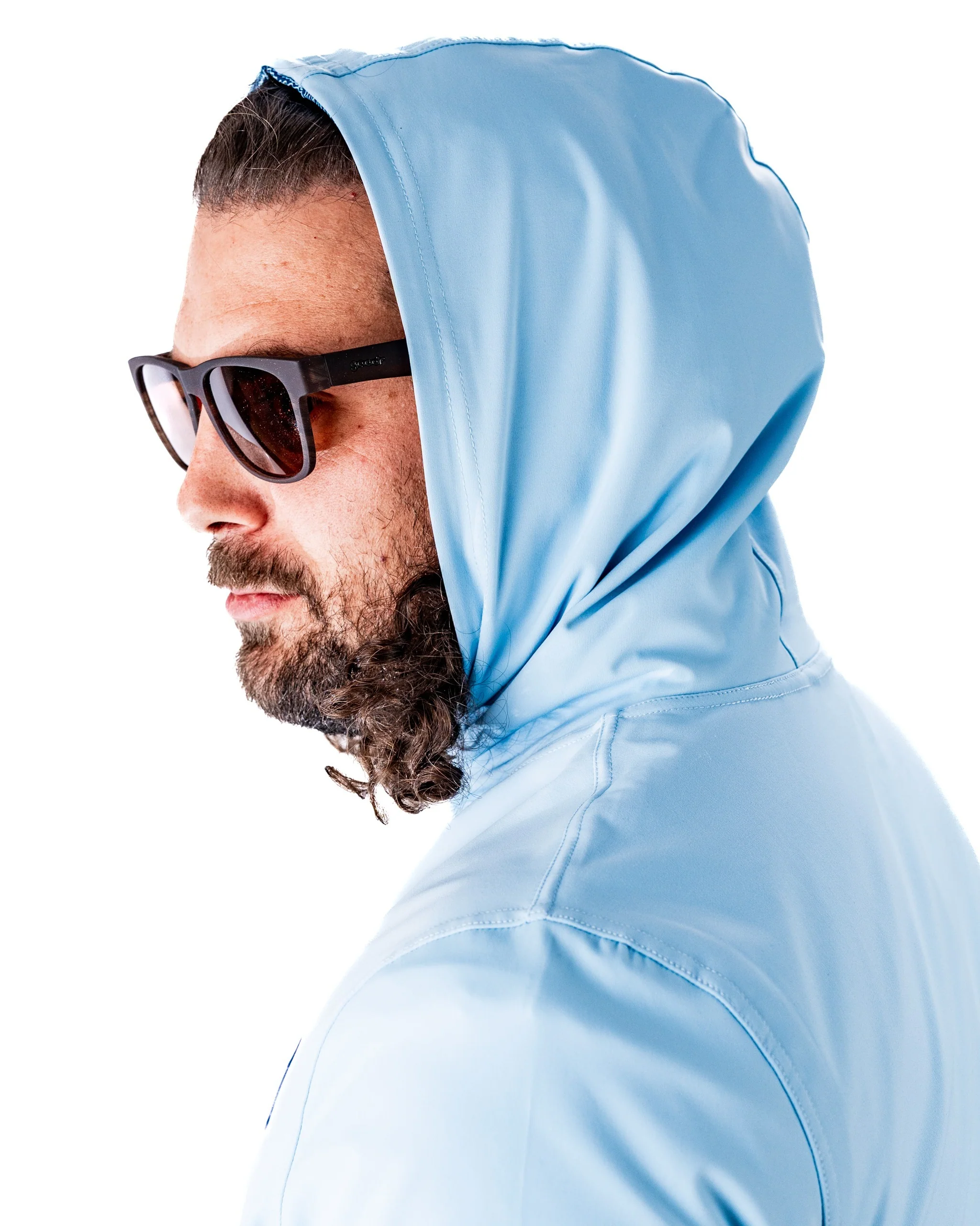 Performance Golf Hoodie - Squiggle Blue - Image 9