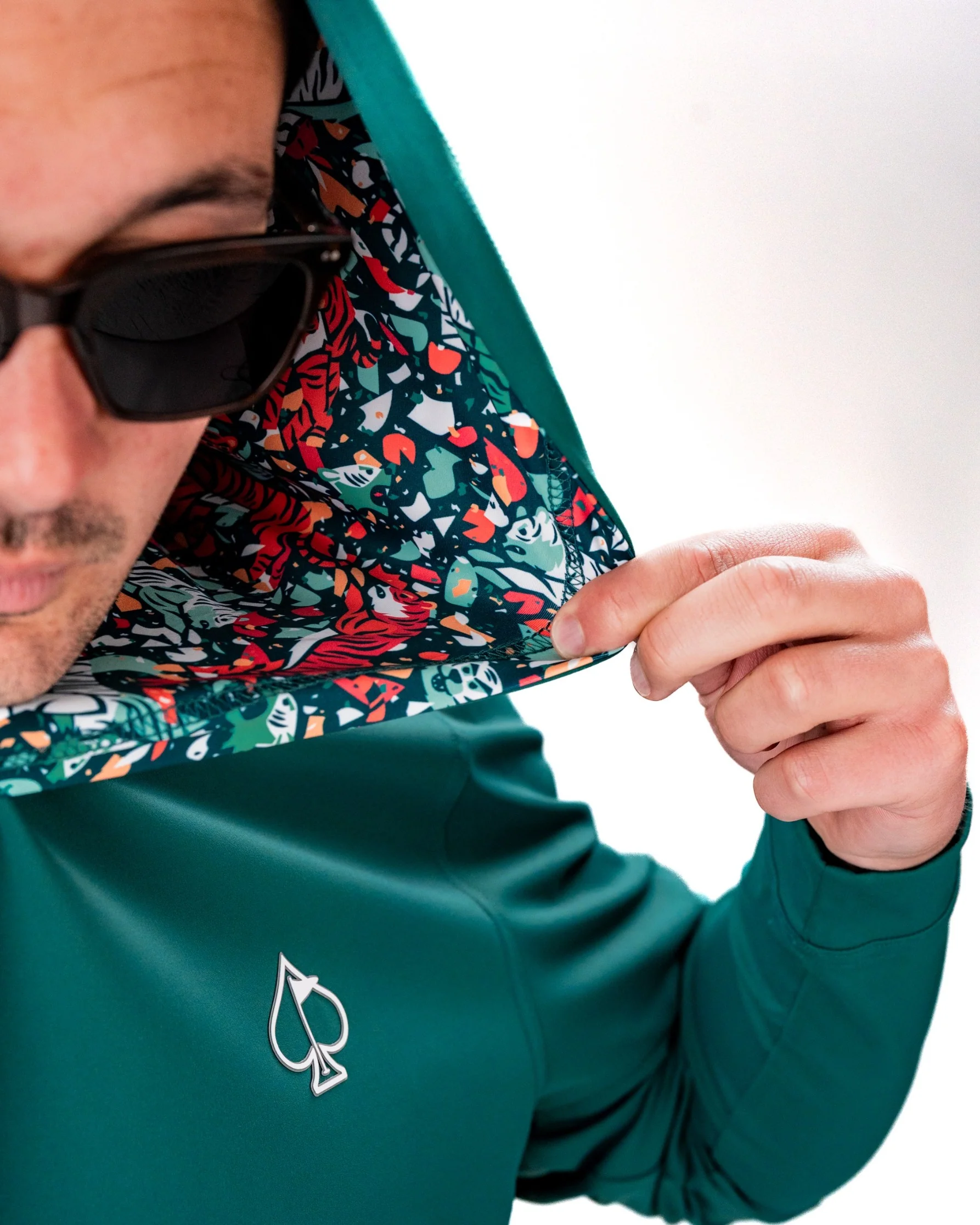 Performance Golf Hoodie - Tiger Shatter Teal - Image 10