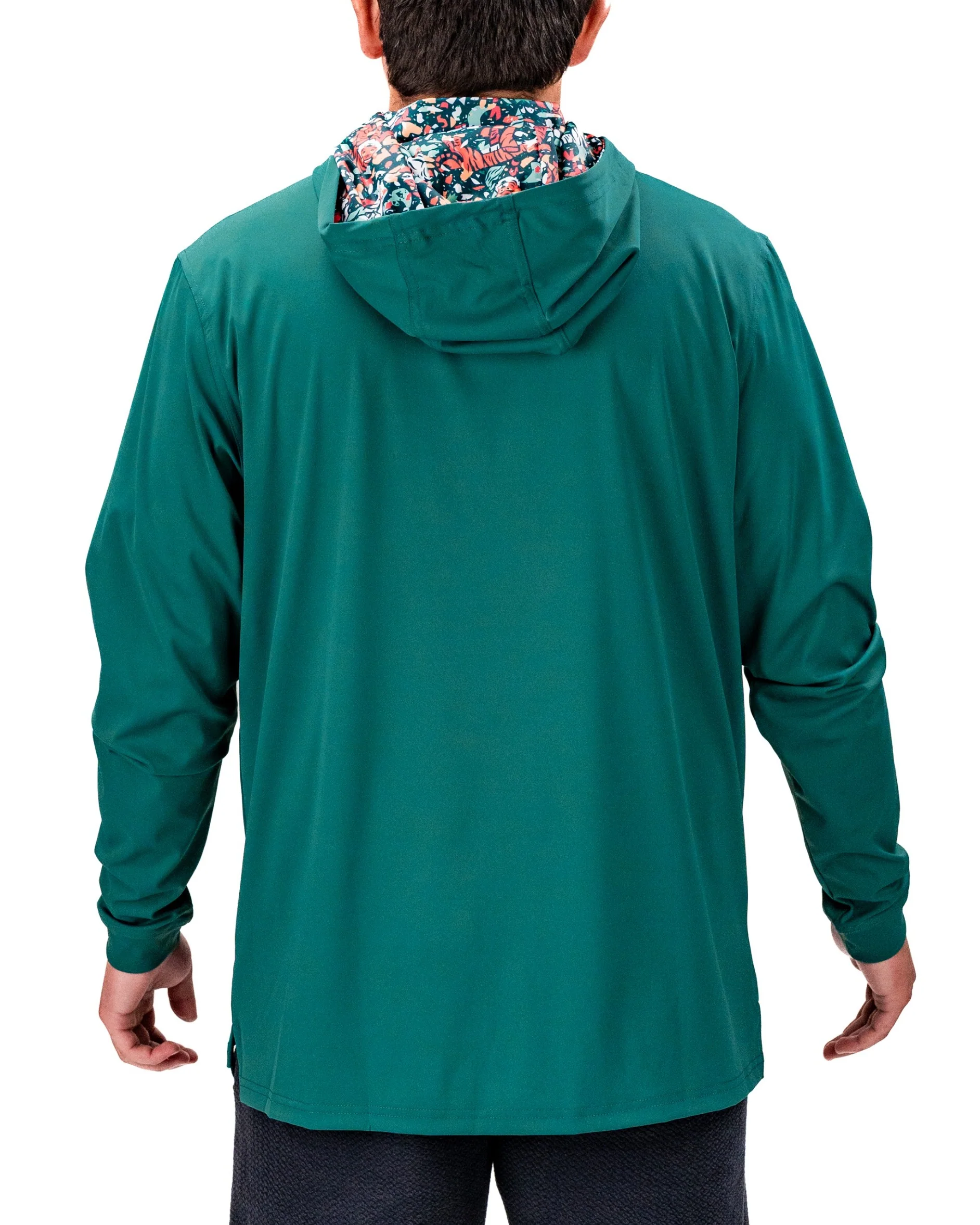Performance Golf Hoodie - Tiger Shatter Teal - Image 3
