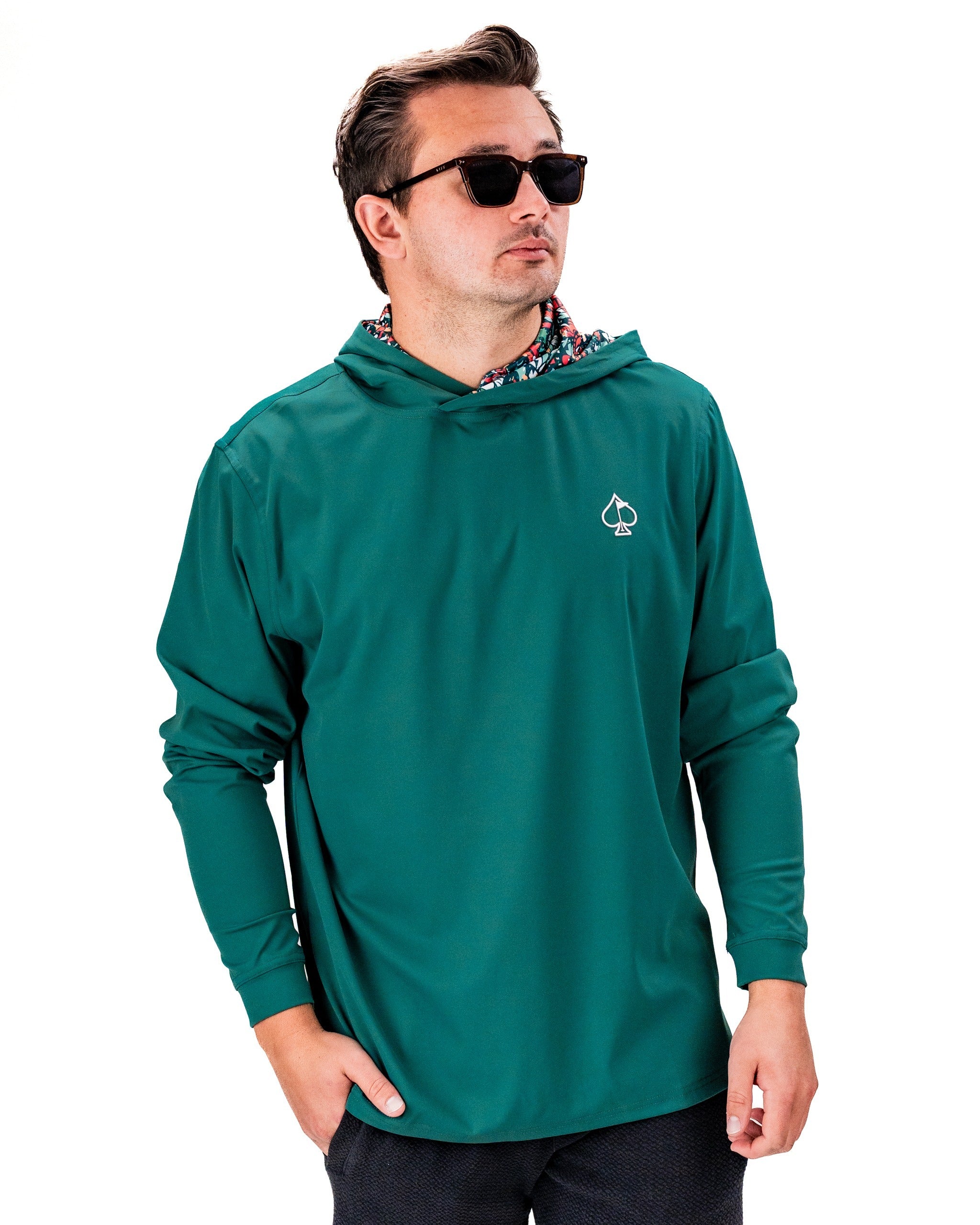 Performance Golf Hoodie - Tiger Shatter Teal - Image 4
