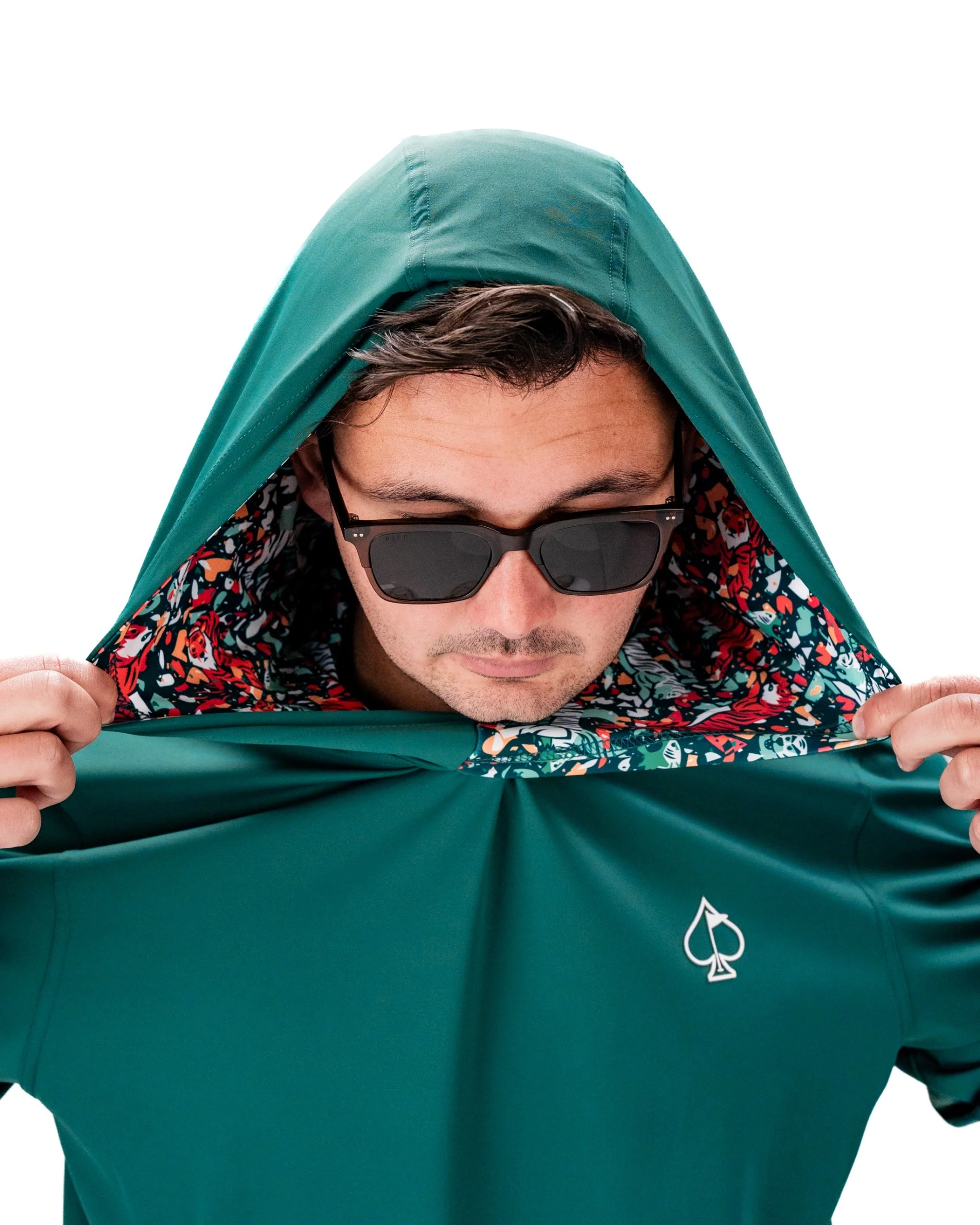 Performance Golf Hoodie - Tiger Shatter Teal - Image 9