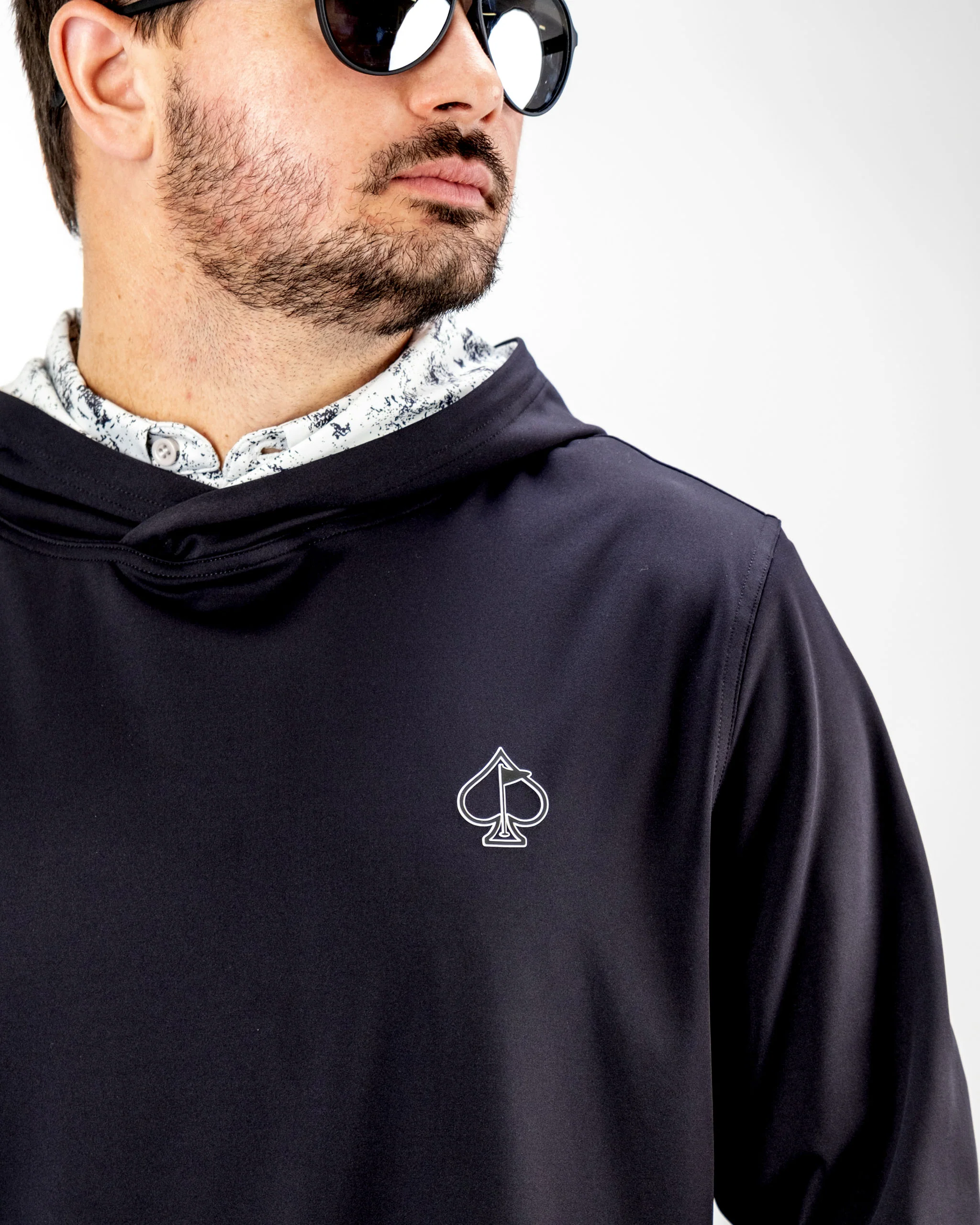 Performance Golf Hoodie - White Noise - Image 4