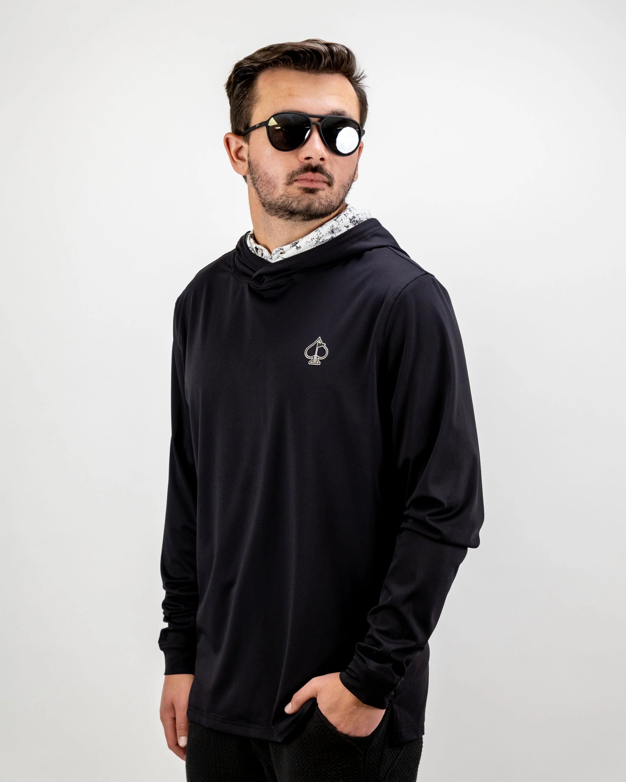 Performance Golf Hoodie - White Noise - Image 5