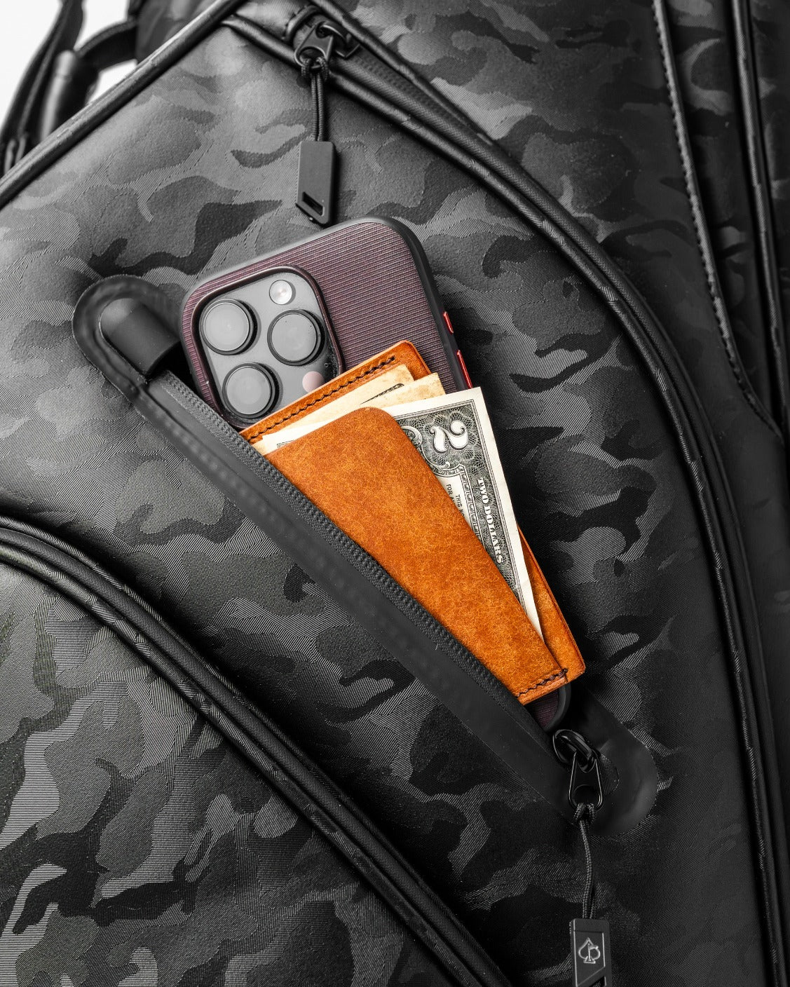 Player Preferred™ Cart Bag - Black Camo - Image 18