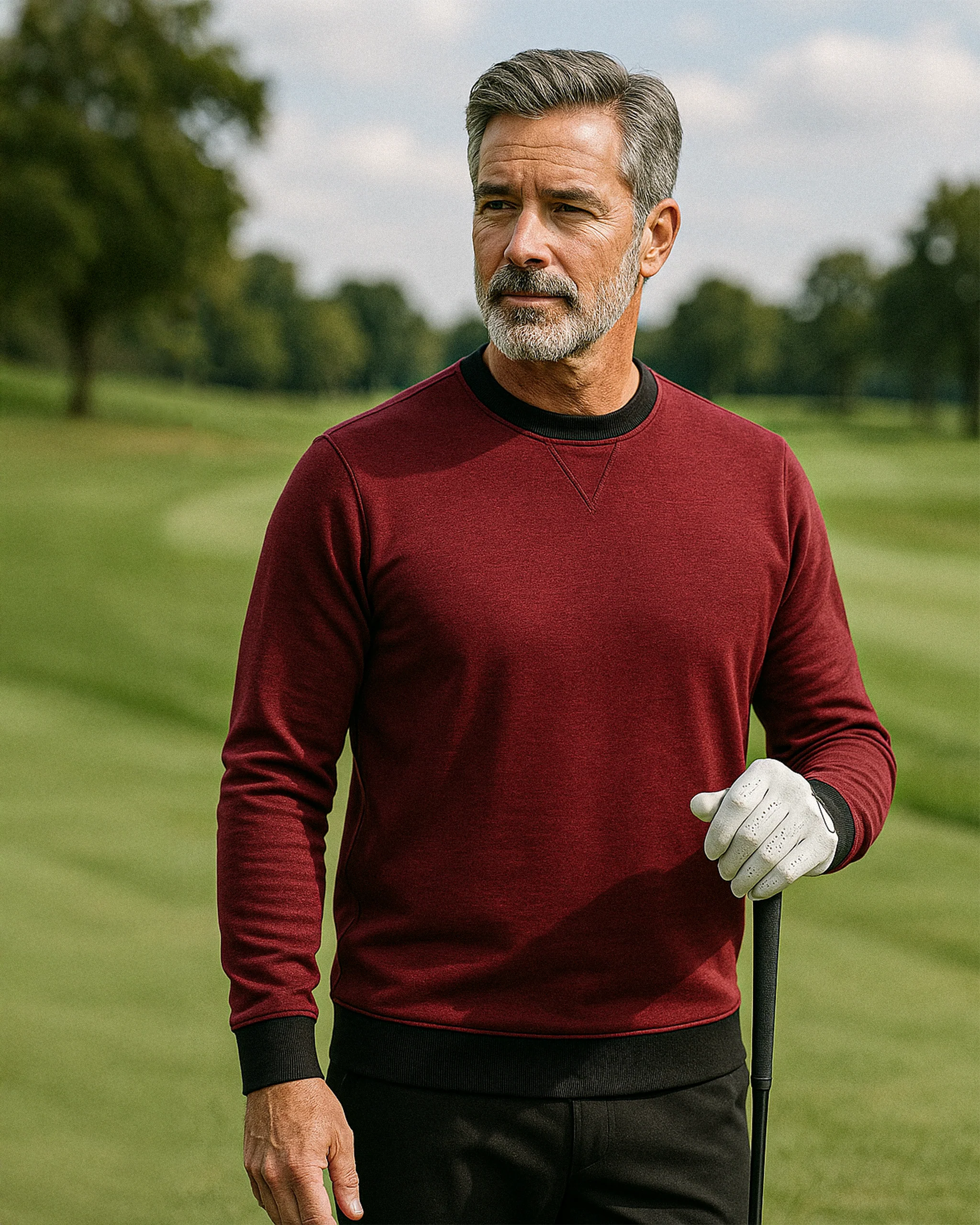 Player Preferred™ Crewneck - Merlot - Image 14