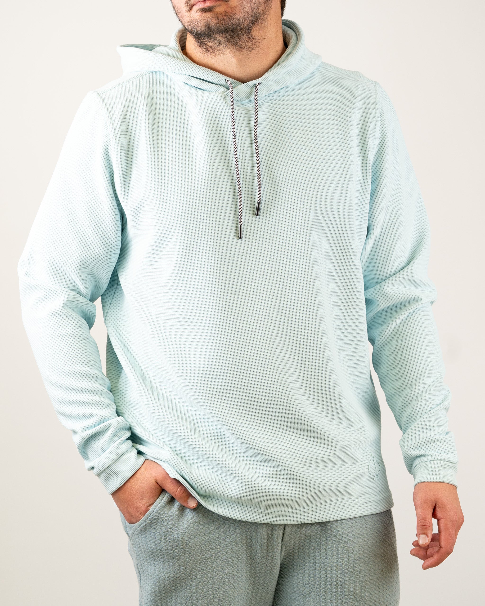 Player Preferred™ Waffle Grid Hoodie - Ice Blue - Image 10