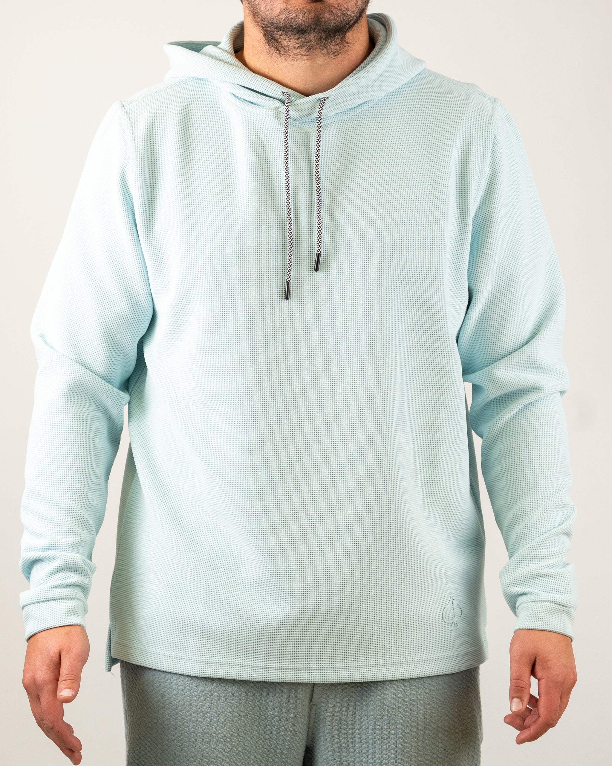 Player Preferred™ Waffle Grid Hoodie - Ice Blue - Image 2