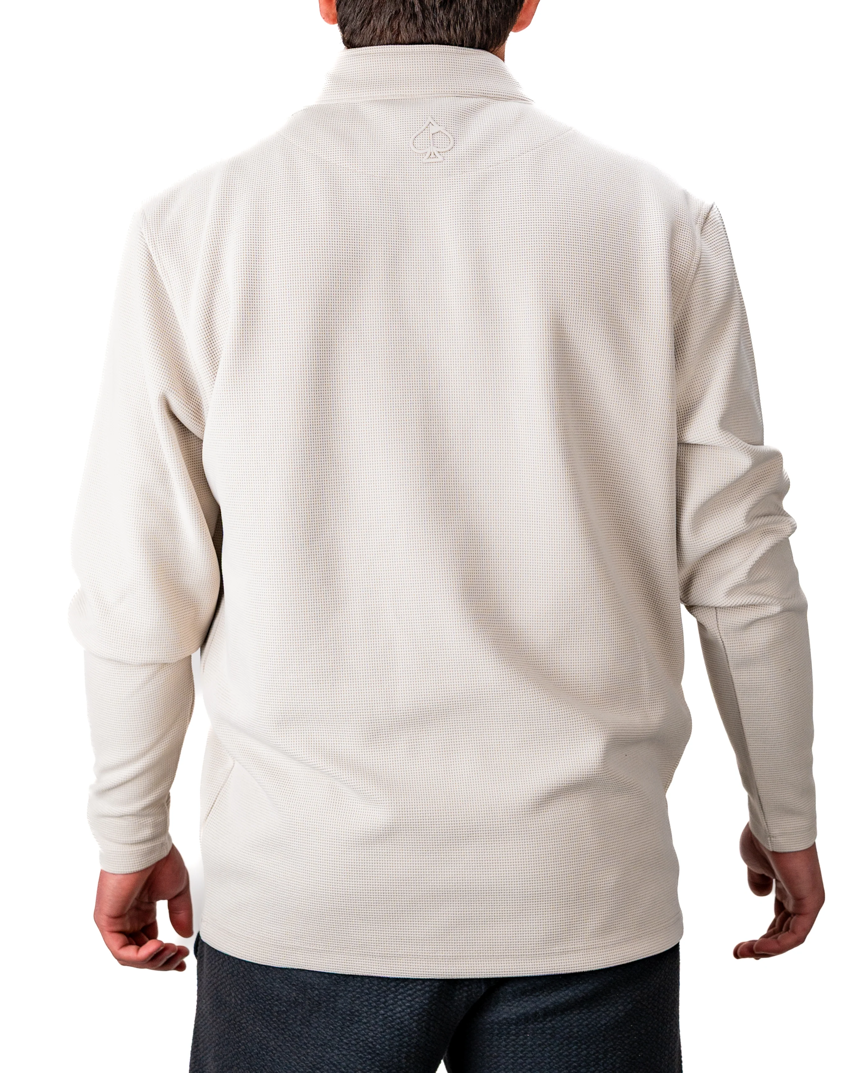 Player Preferred™ Waffle Grid Pullover - Ivory - Image 2