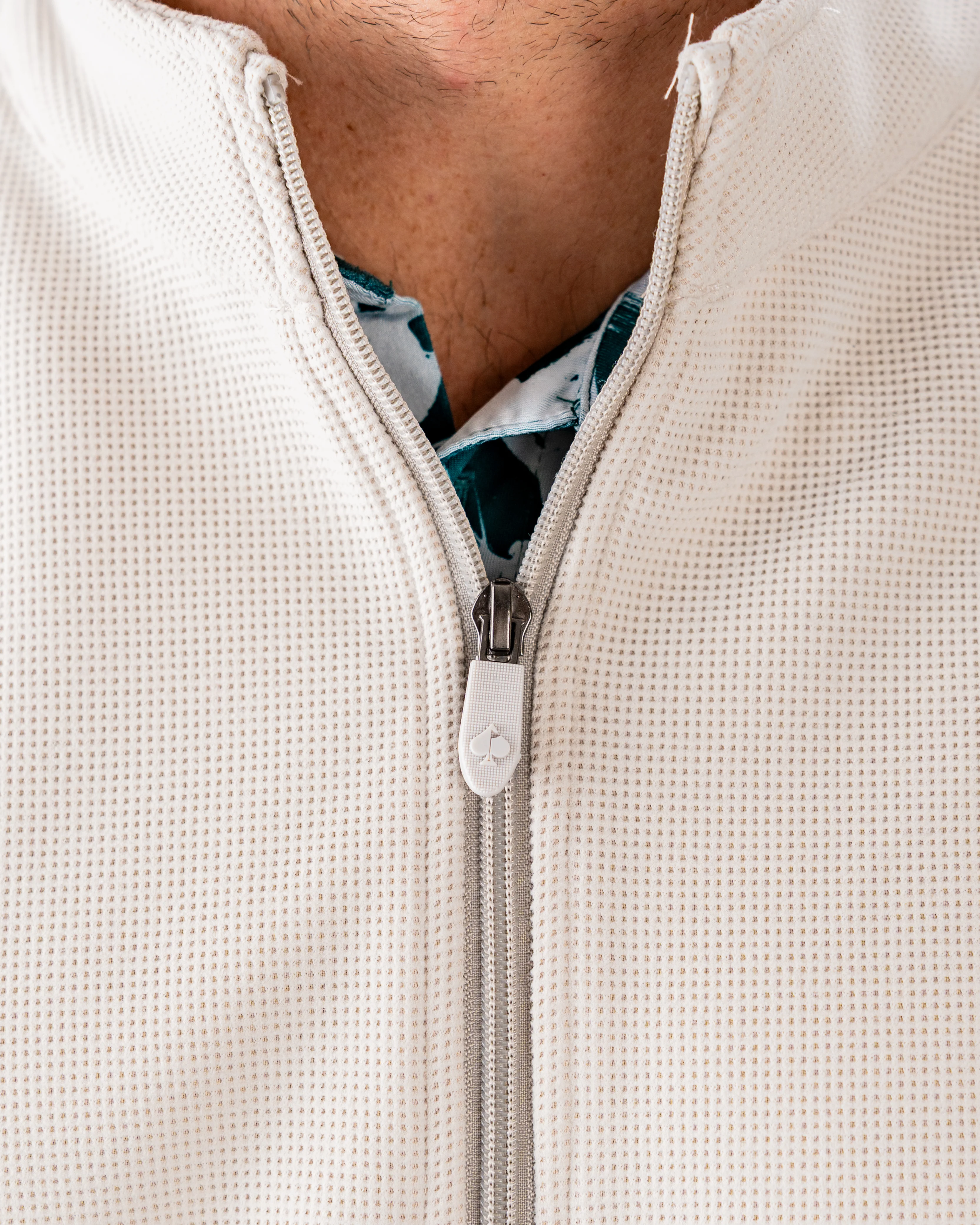 Player Preferred™ Waffle Grid Pullover - Ivory - Image 5