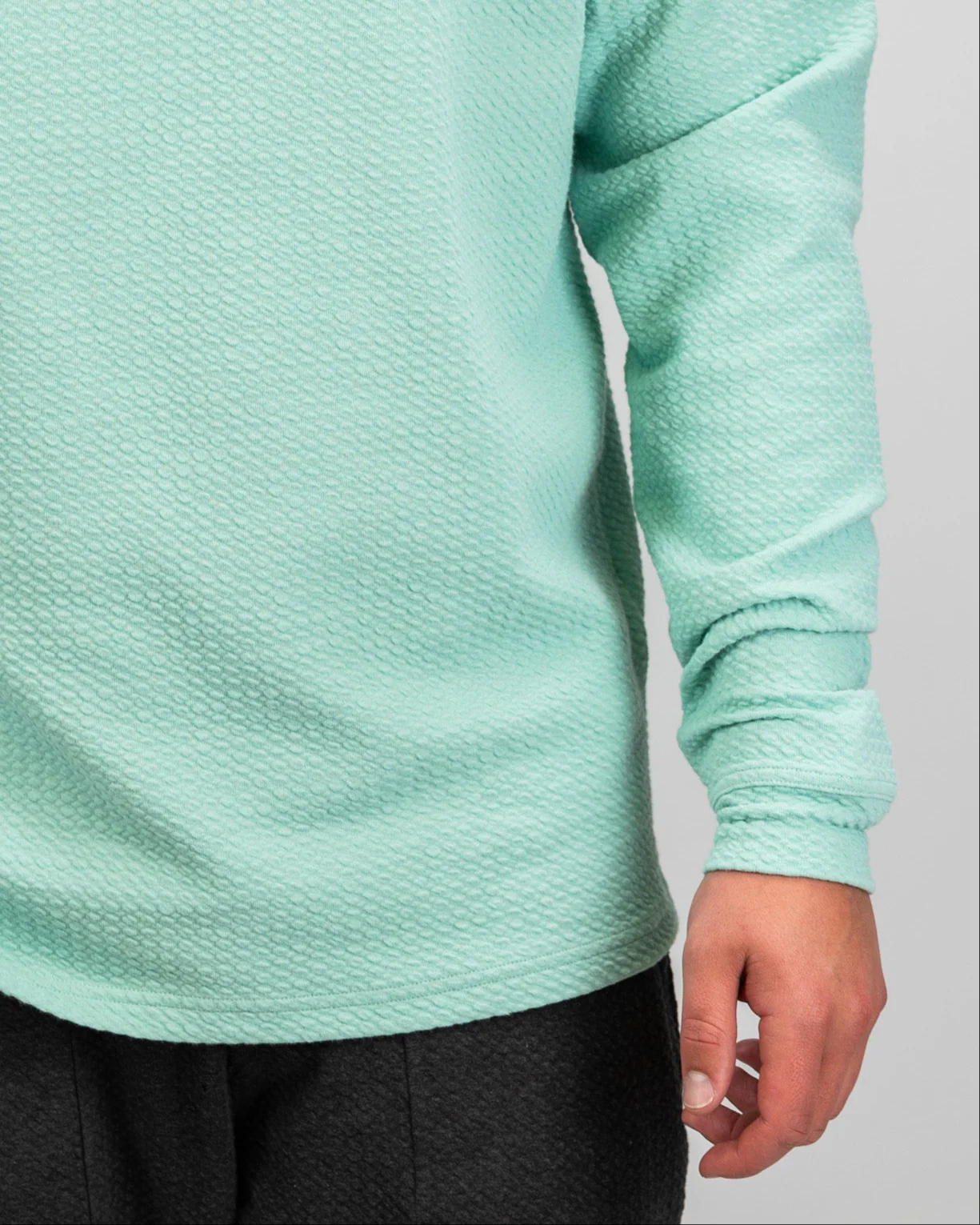 Player Preferred™ Waffle Knit Hoodie - Bright Mint - Image 13