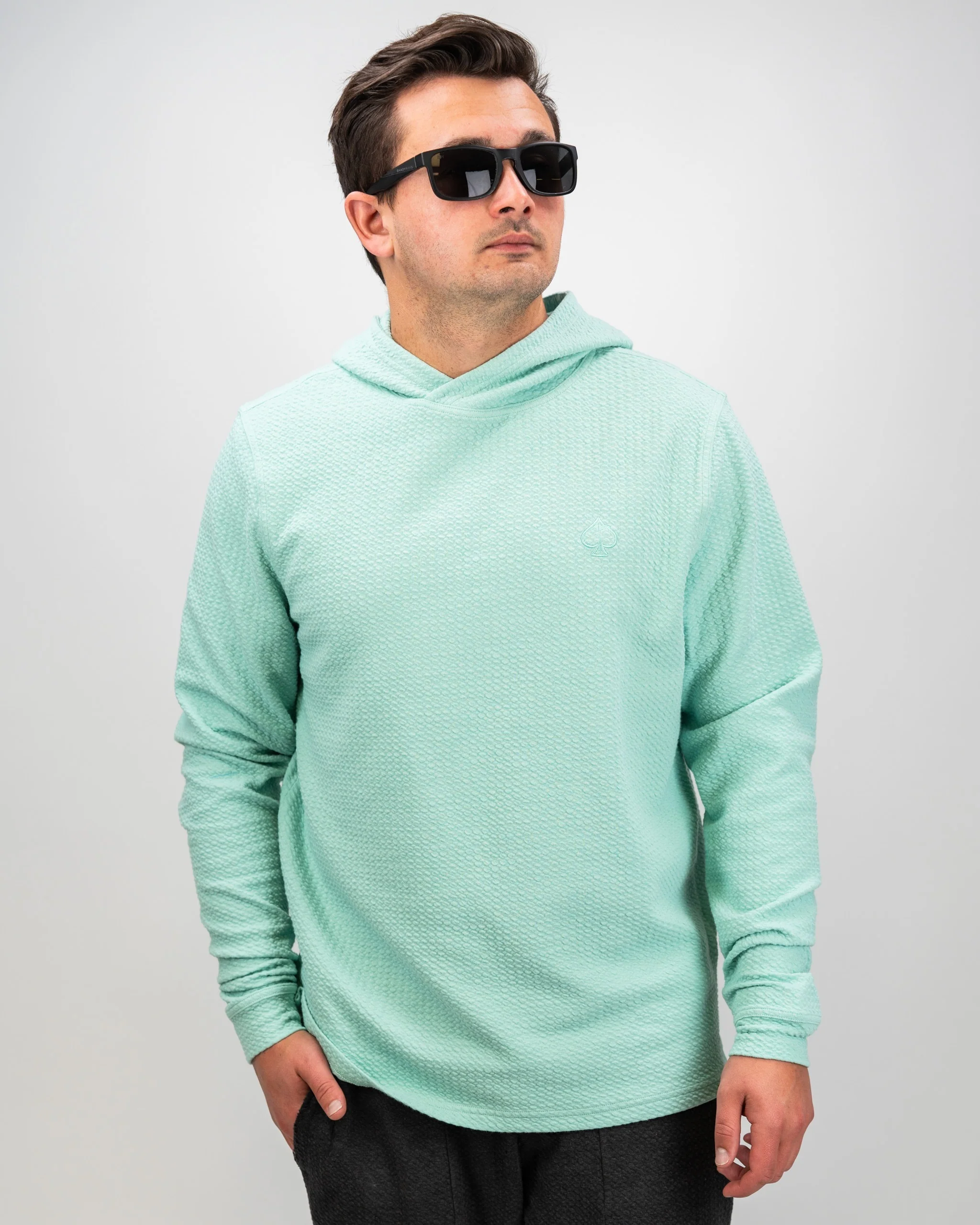 Player Preferred™ Waffle Knit Hoodie - Bright Mint - Image 5