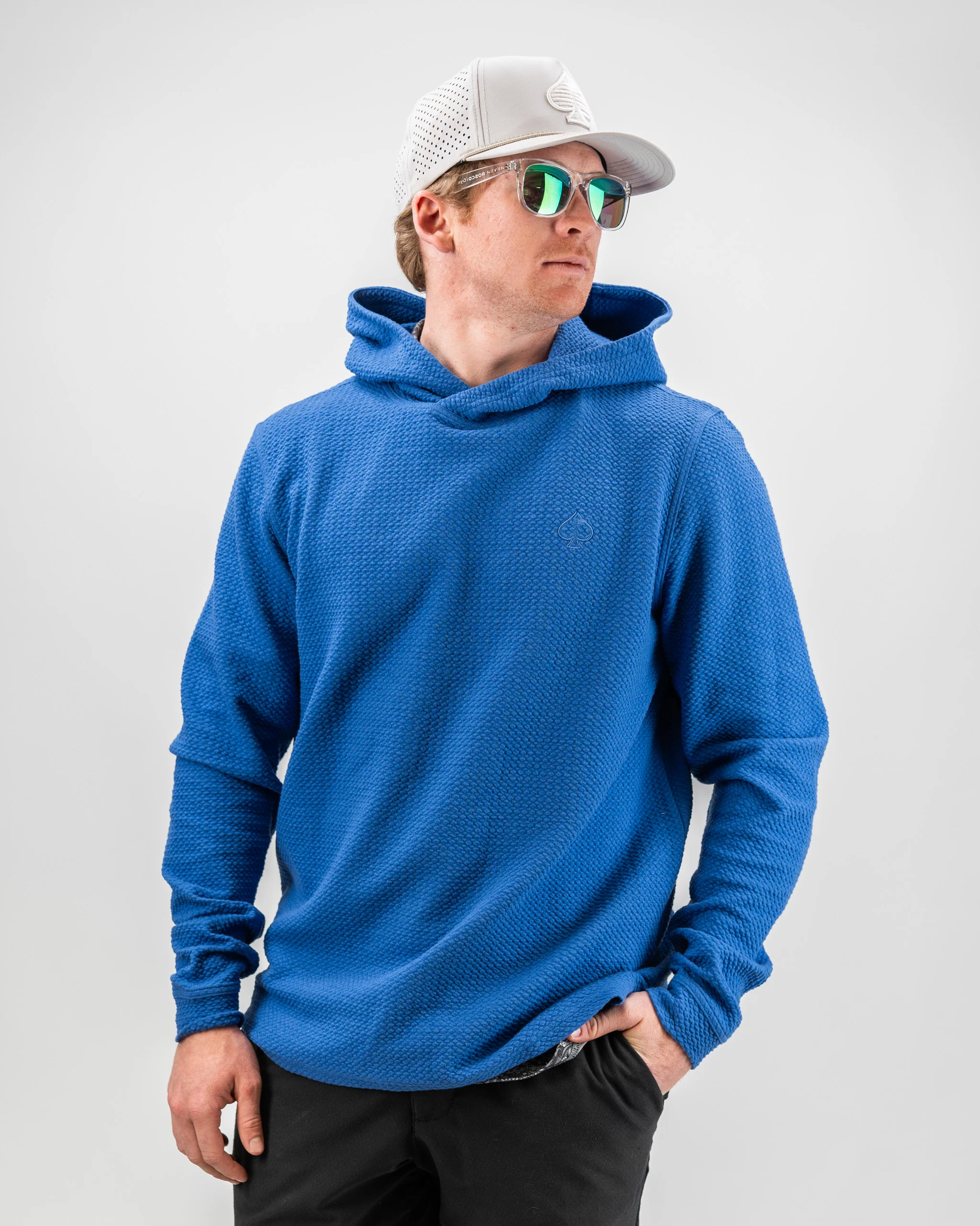Player Preferred™ Waffle Knit Hoodie - Cobalt - Image 5