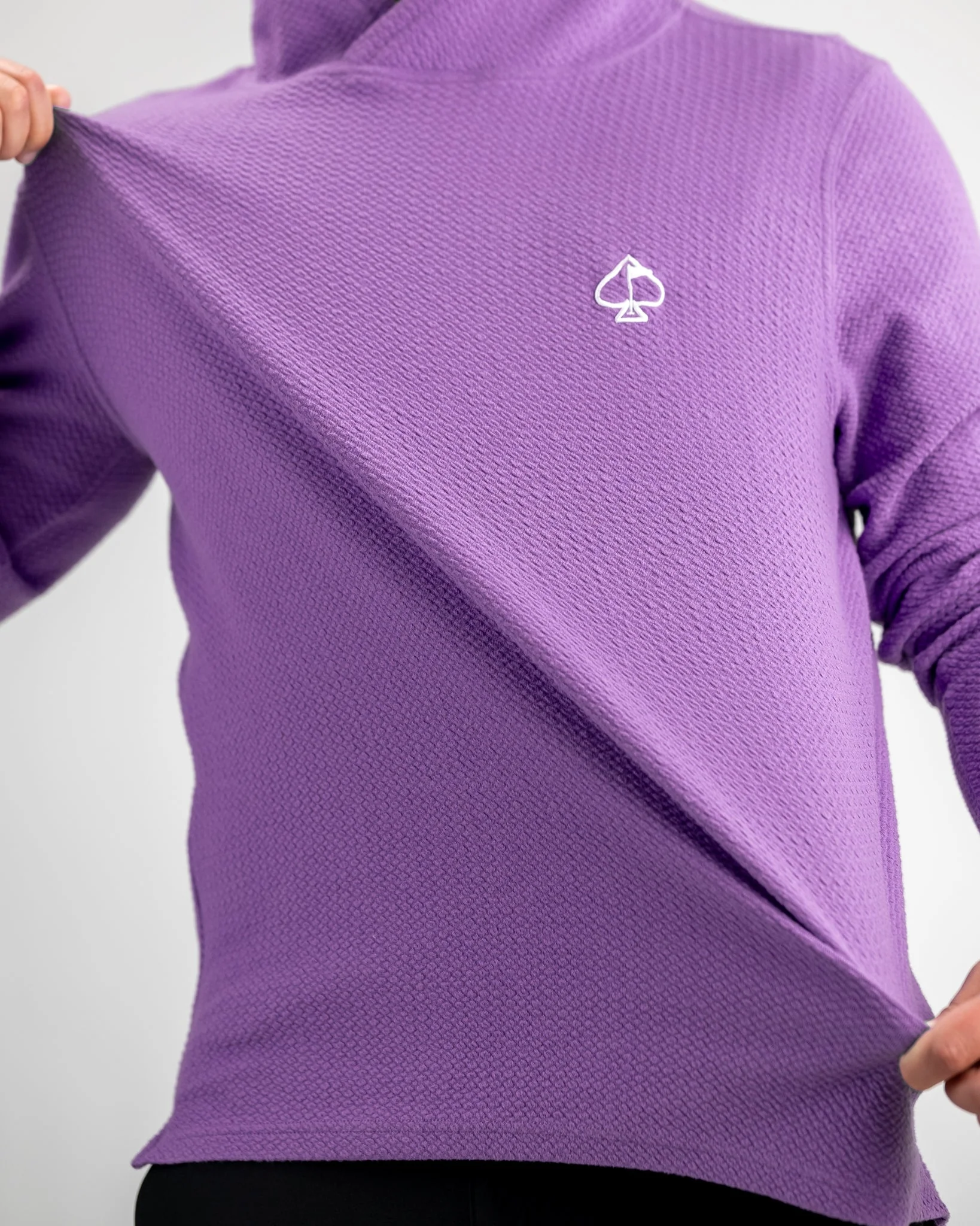 Player Preferred™ Waffle Knit Hoodie - Grape - Image 4