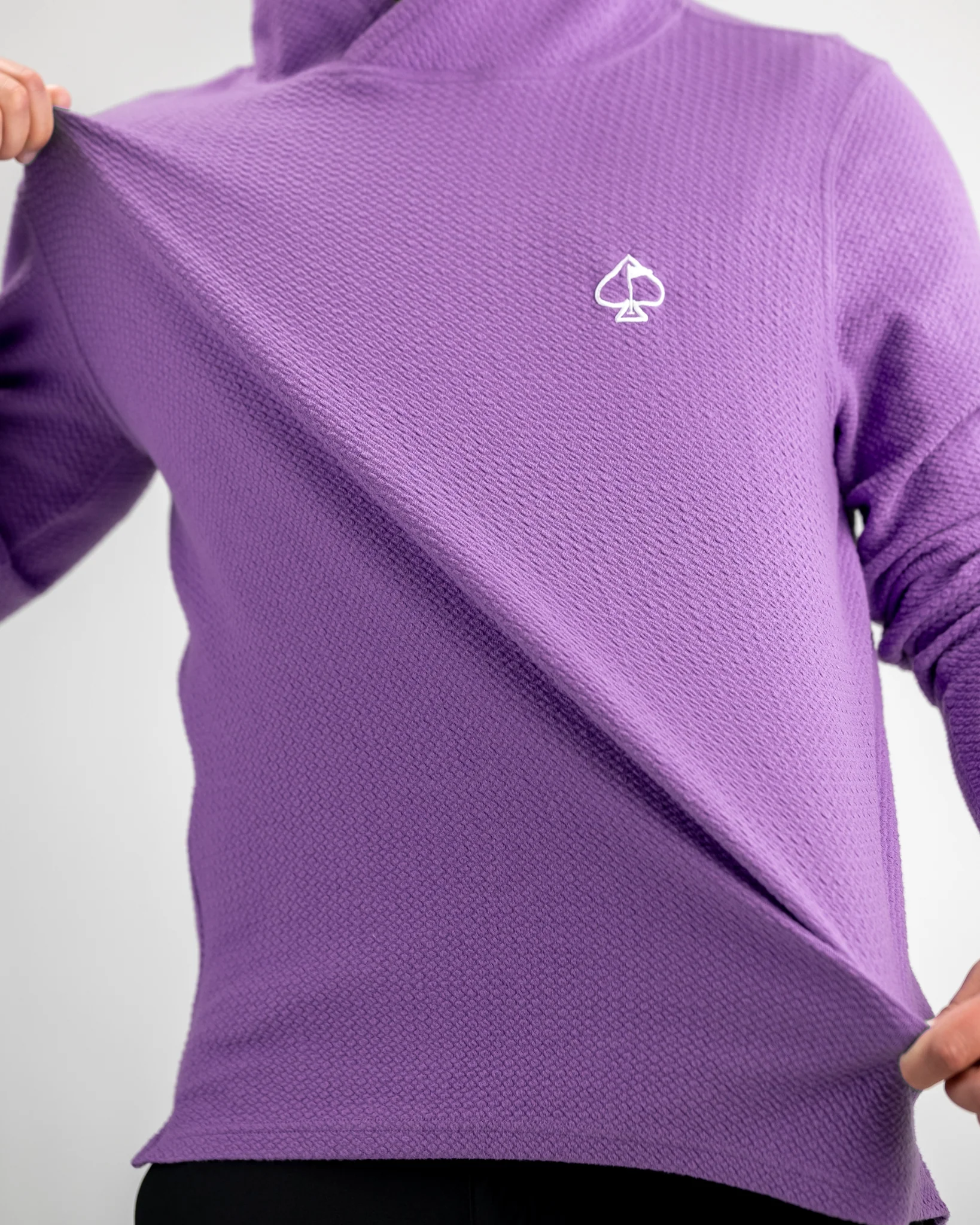 Player Preferred™ Waffle Knit Hoodie - Grape - Image 7