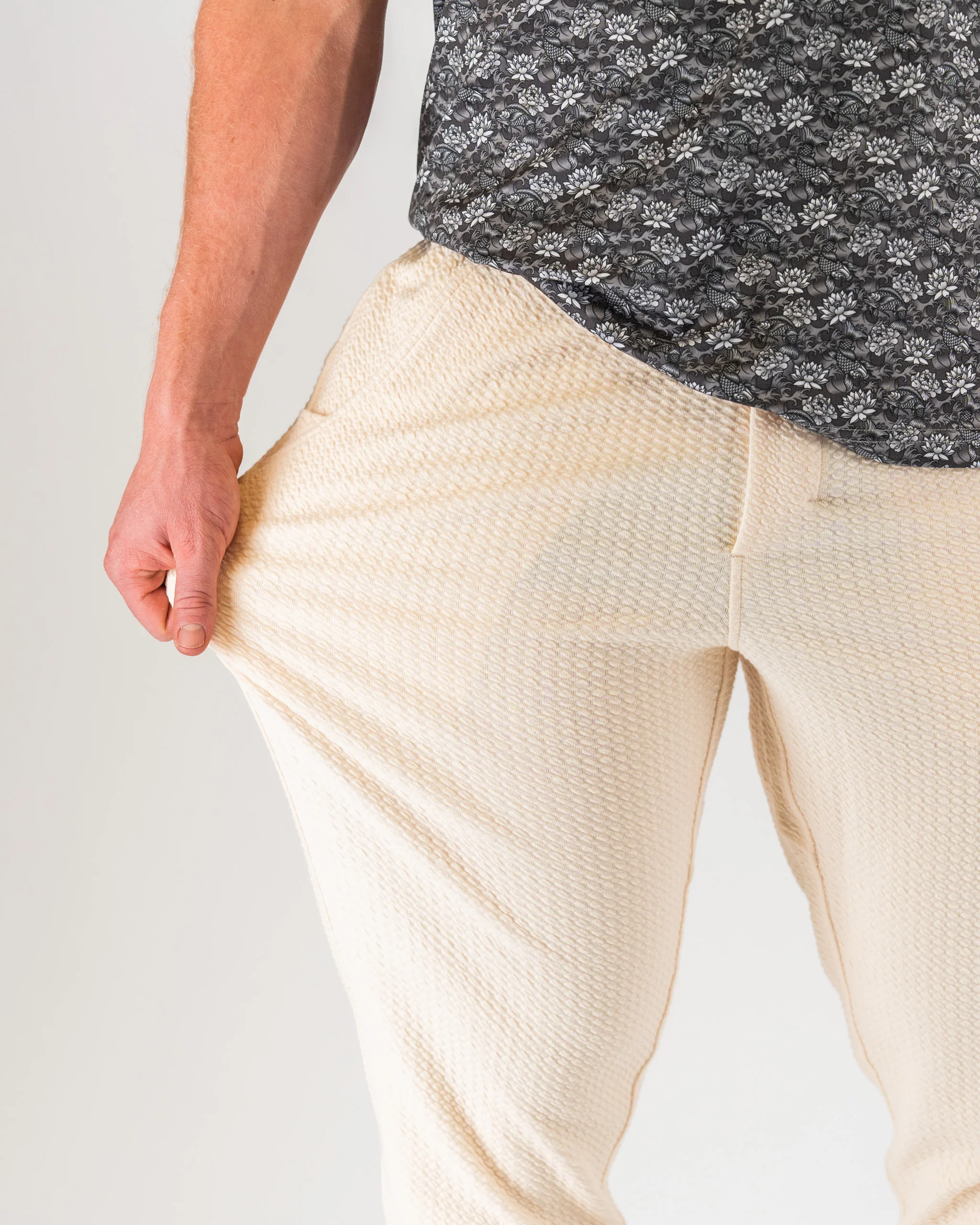Player Preferred™ Waffle Knit Jogger - Cream - Image 3