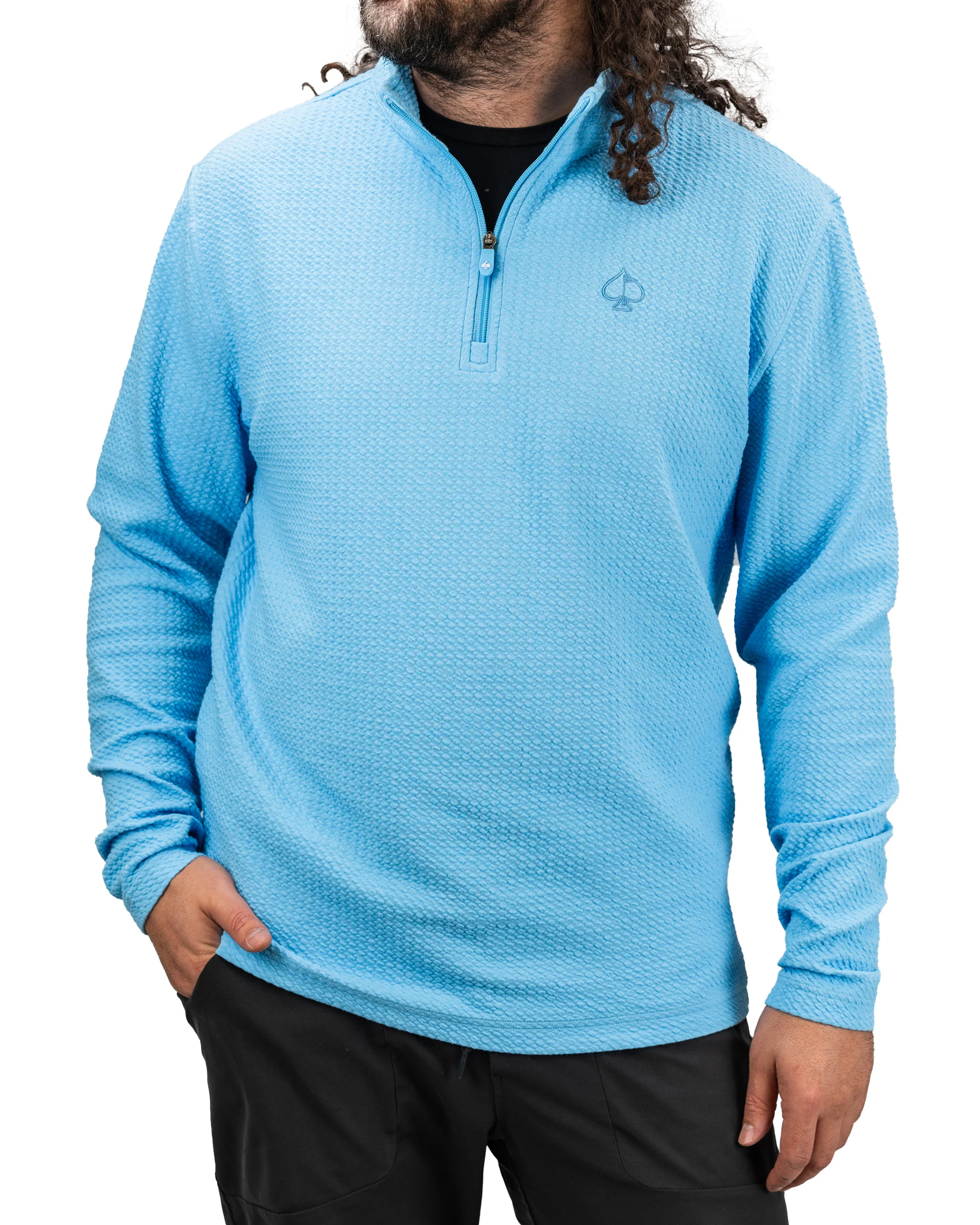 Player Preferred™ Waffle Knit Pullover - Blue Steel - Image 11