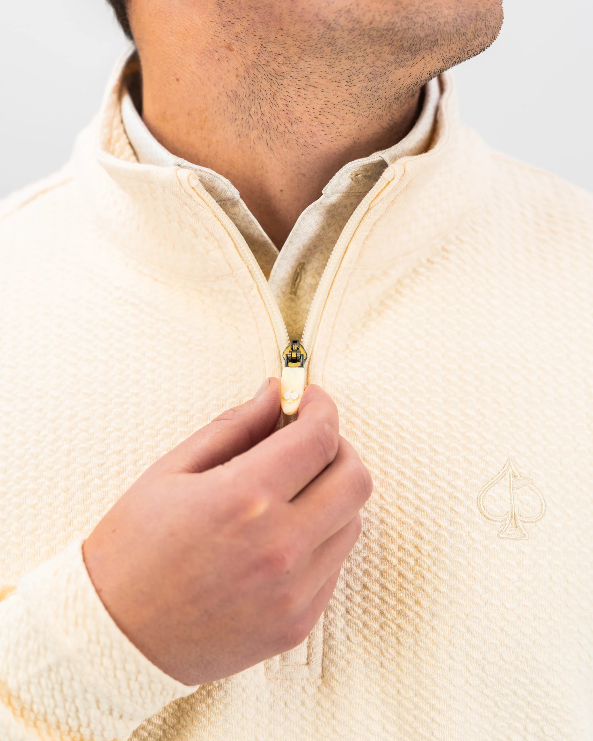 Player Preferred™ Waffle Knit Pullover - Cream - Image 7