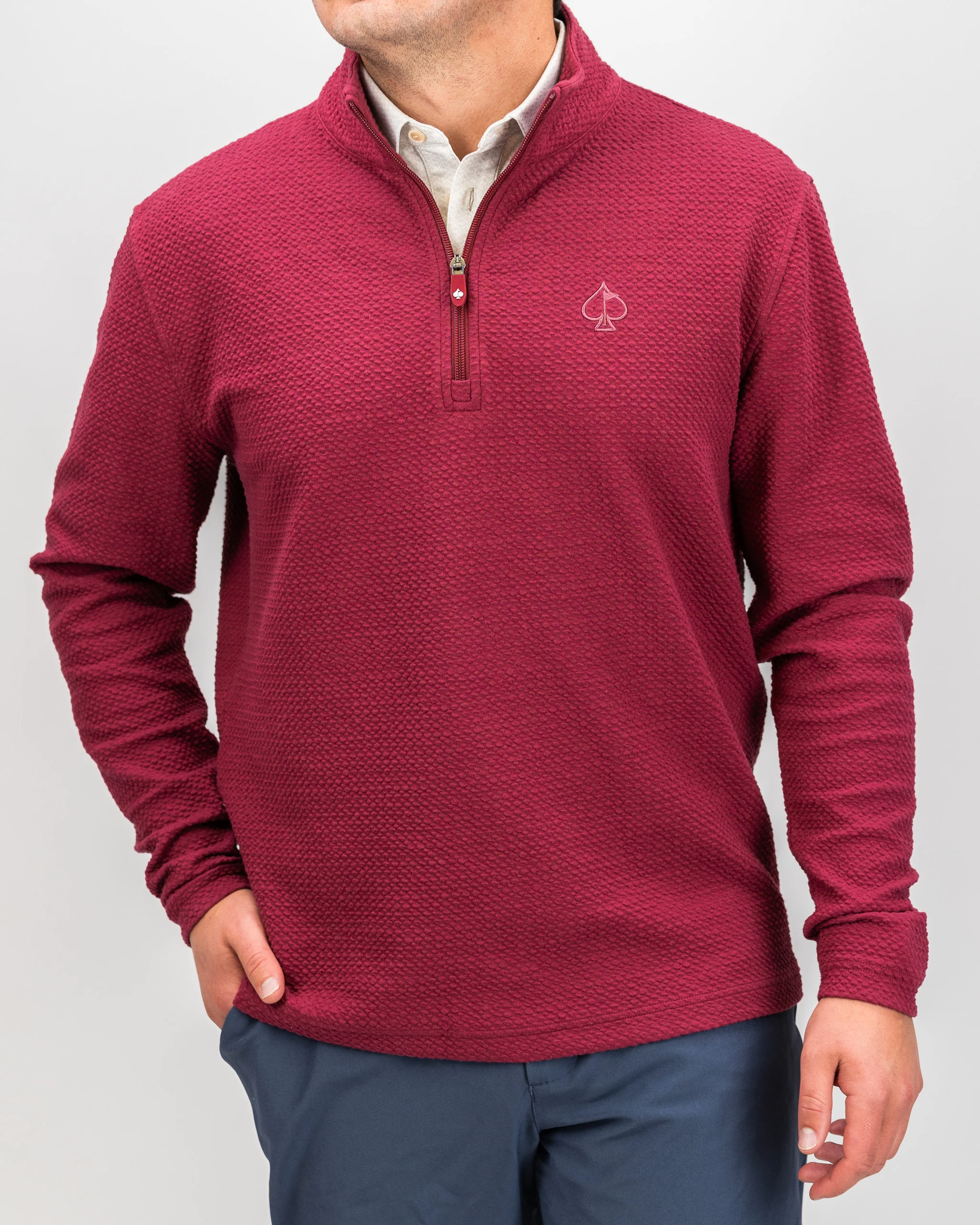 Player Preferred™ Waffle Knit Pullover - Merlot - Image 16
