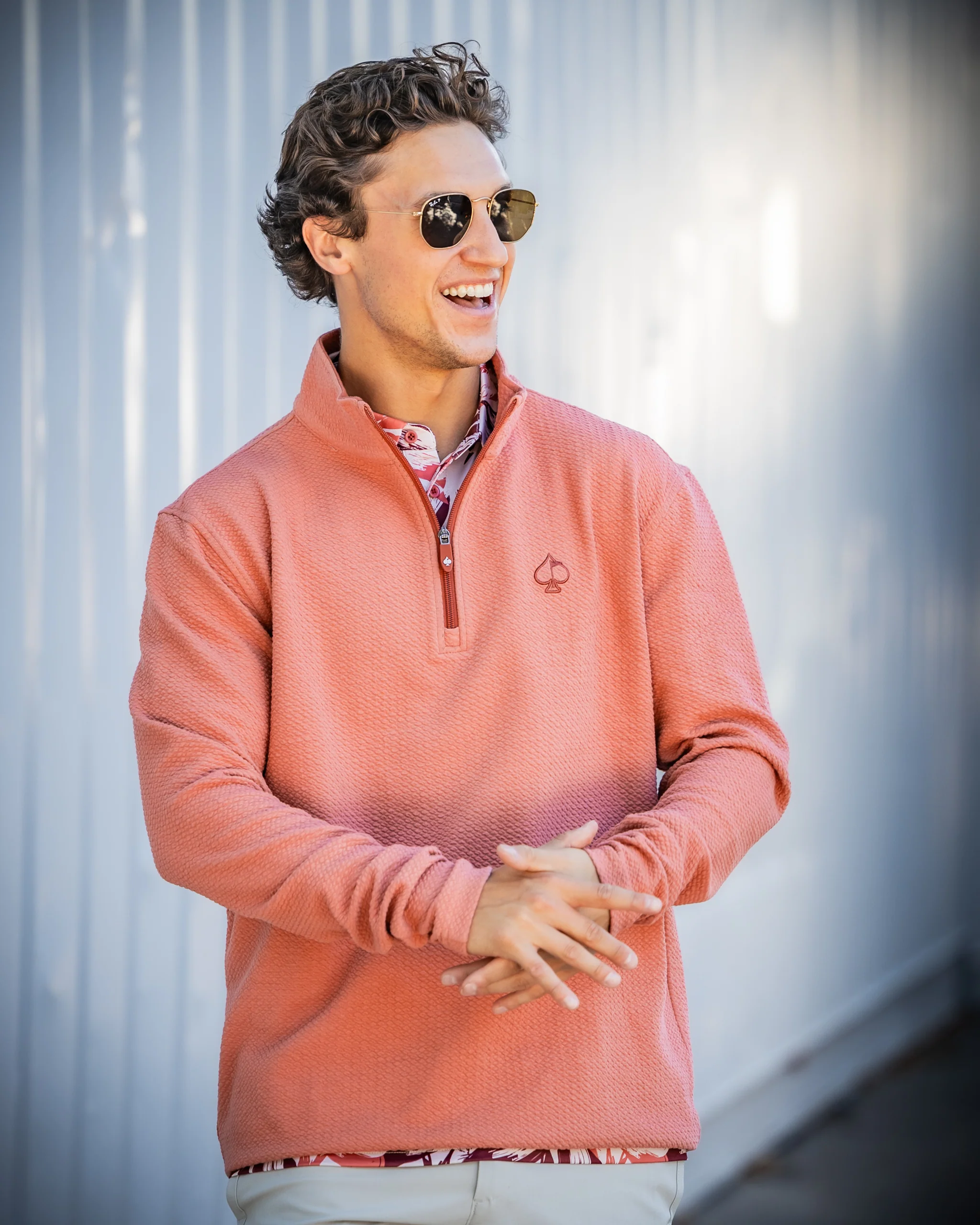 Player Preferred™ Waffle Knit Pullover - Terracotta - Image 9