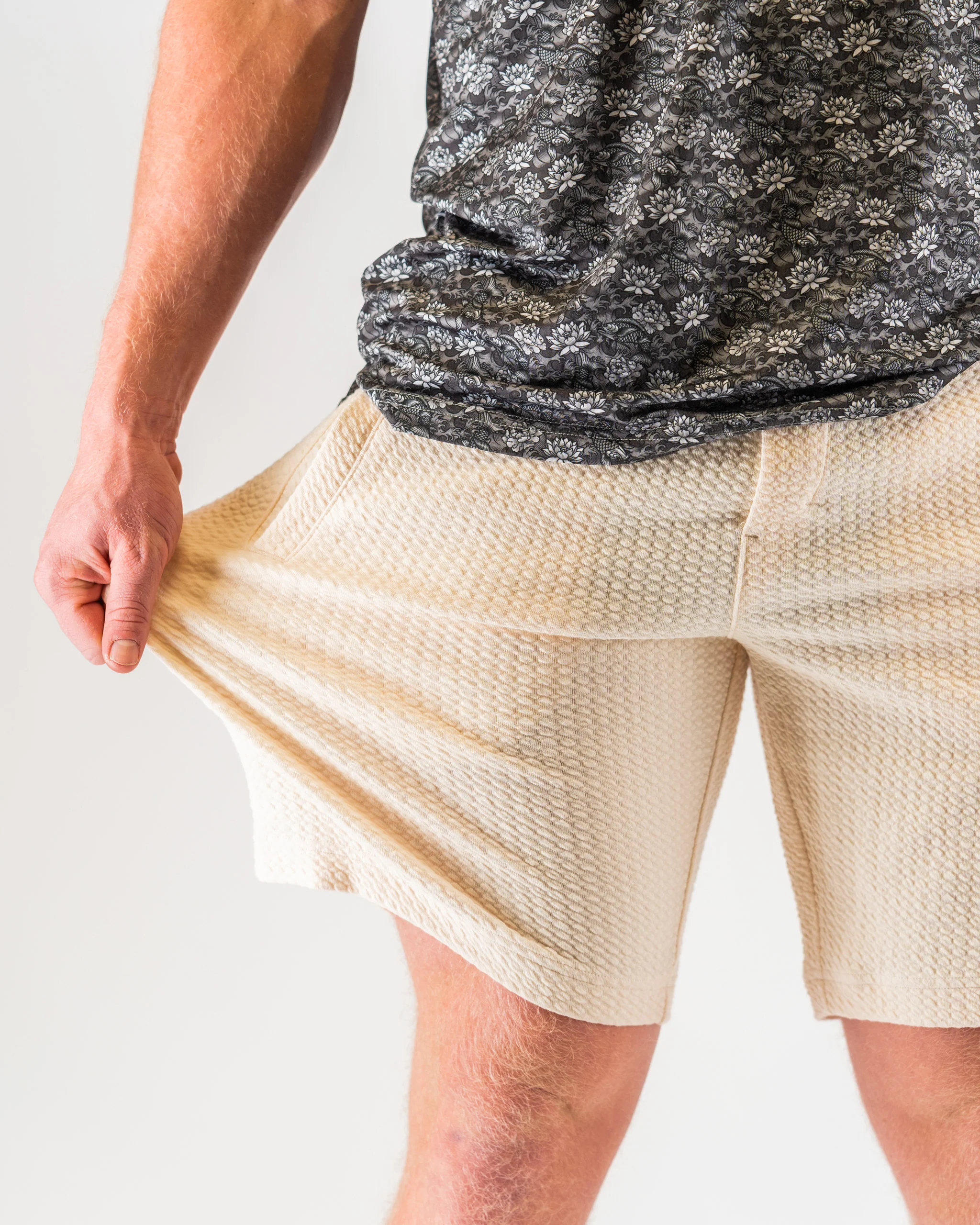Player Preferred™ Waffle Knit Shorts - Cream - Image 3