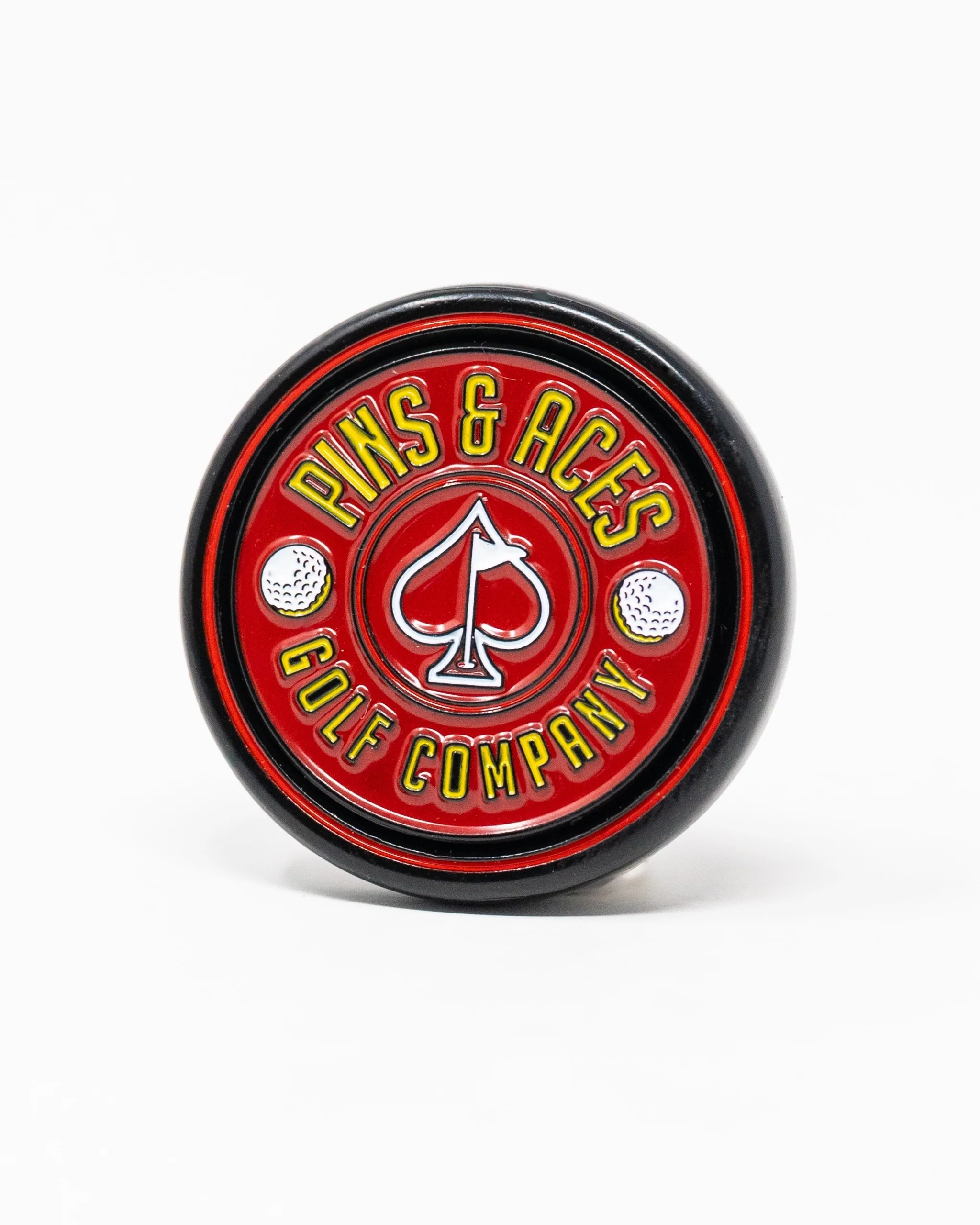 Pop Out Medallion Ball Marker - Red - Image 3