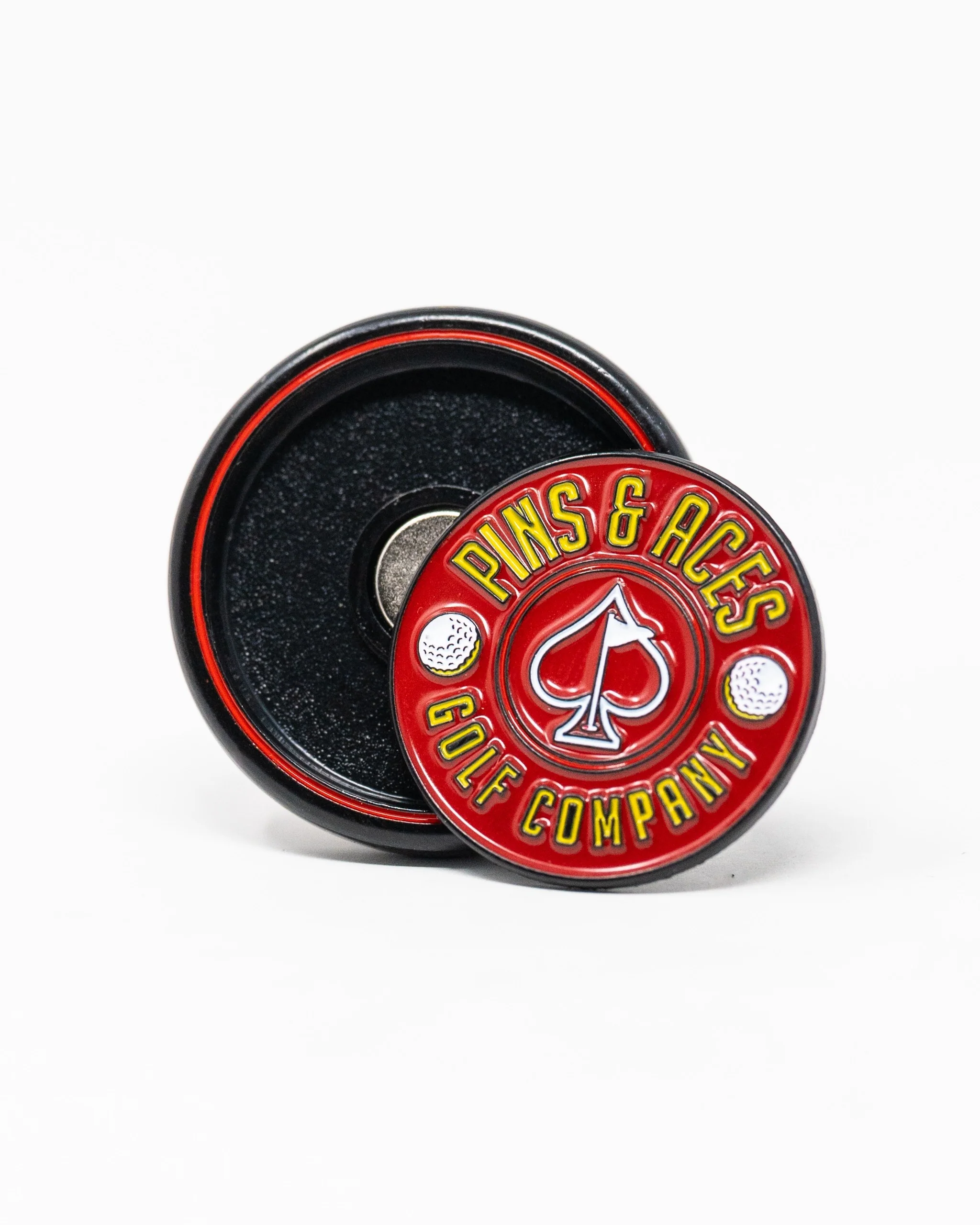 Pop Out Medallion Ball Marker - Red - Image 4