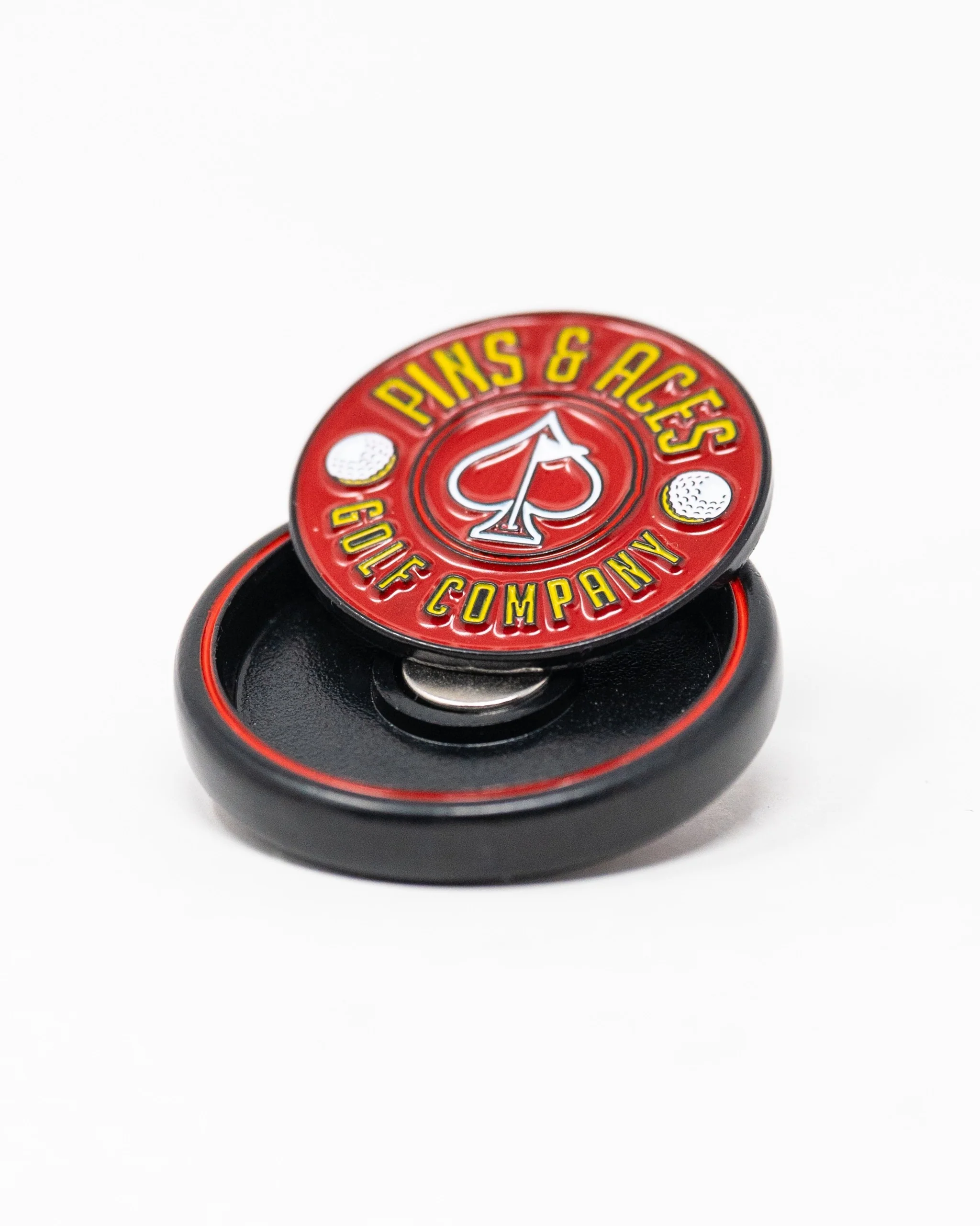 Pop Out Medallion Ball Marker - Red - Image 5