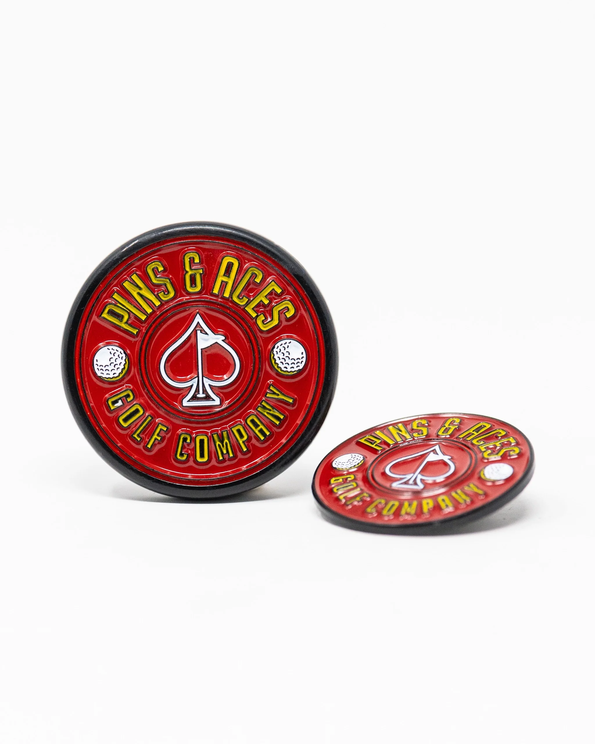 Pop Out Medallion Ball Marker - Red - Image 6