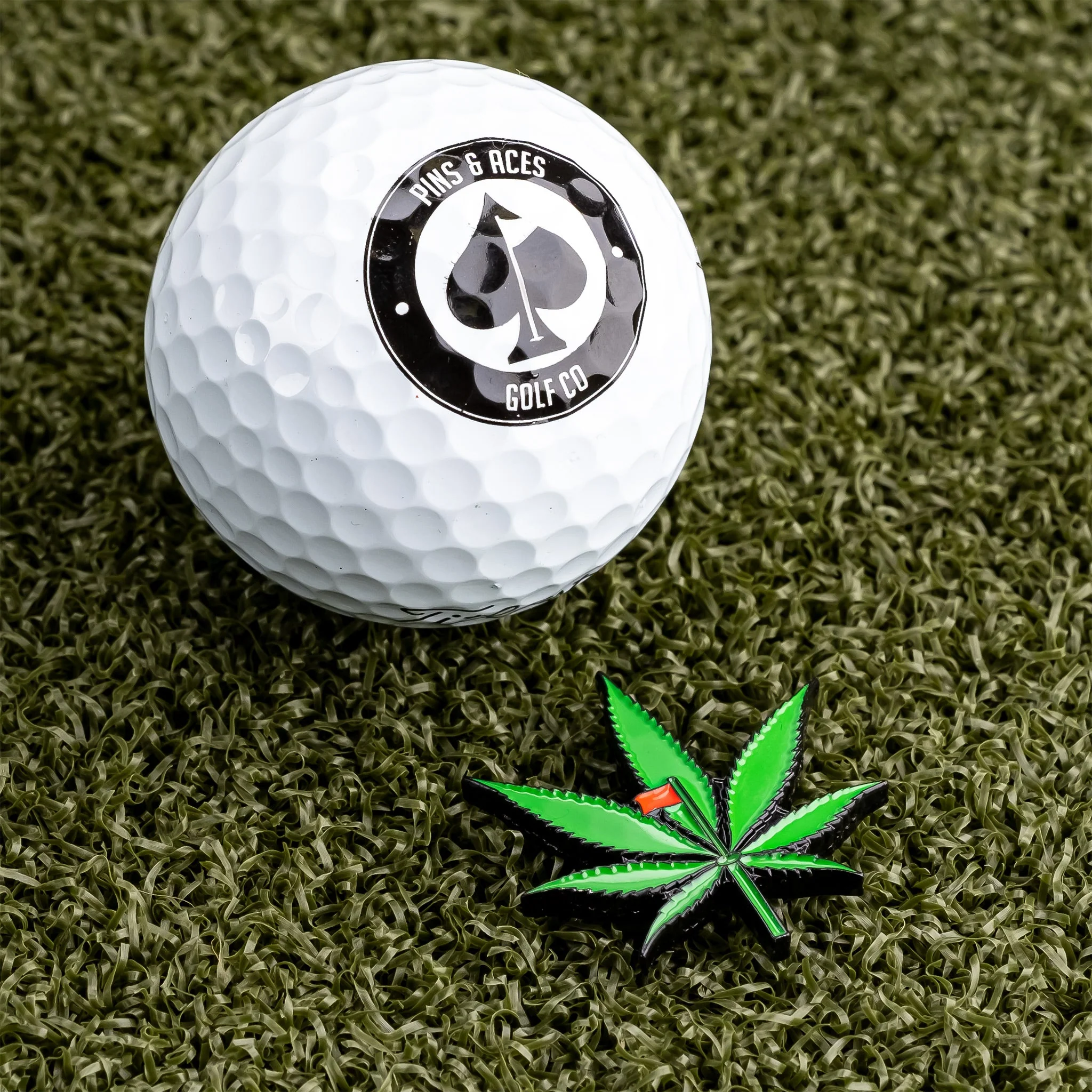 Pot Leaf Ball Marker - Image 3