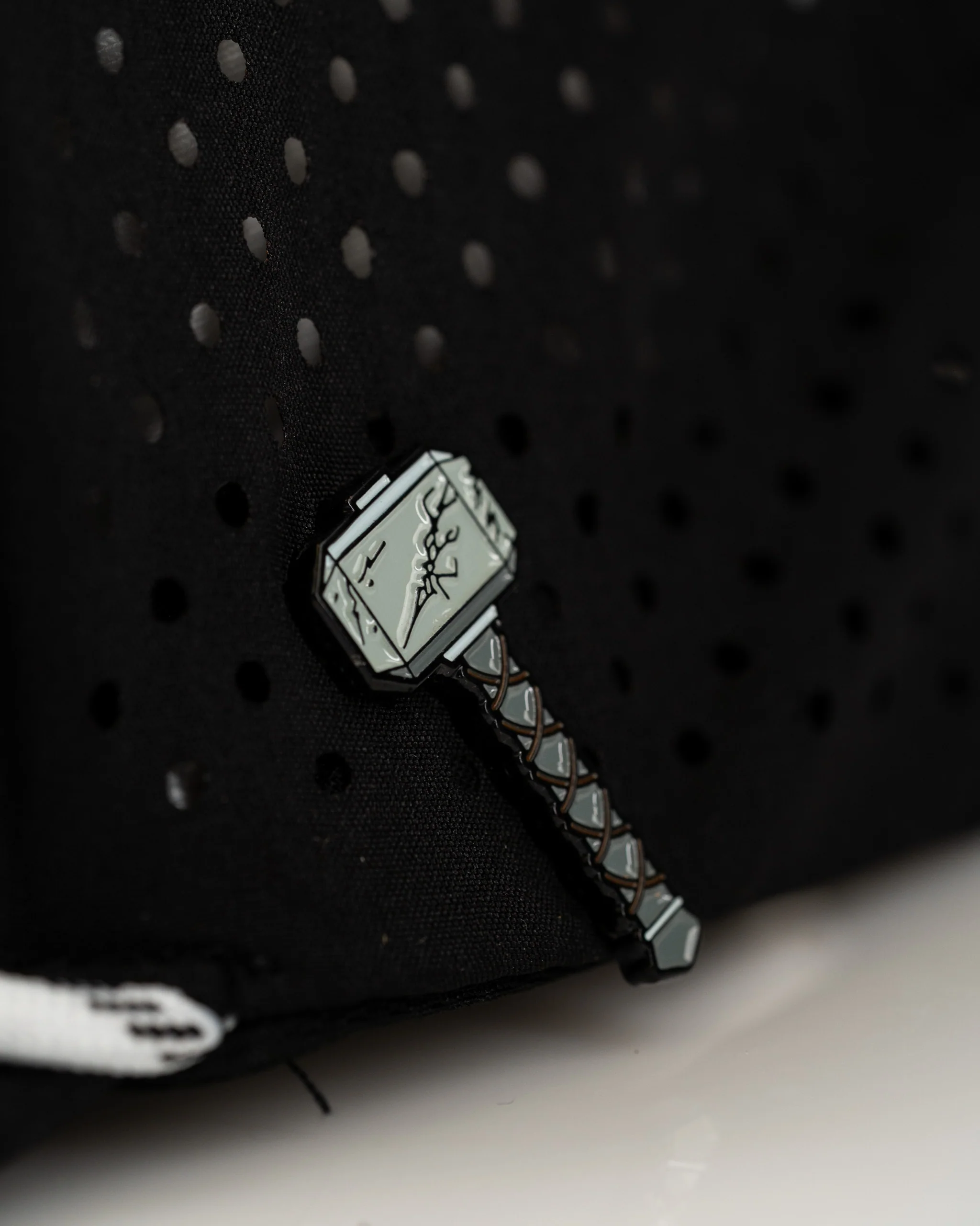 Thor's Hammer Black - Perforated Rope Hat - Image 2