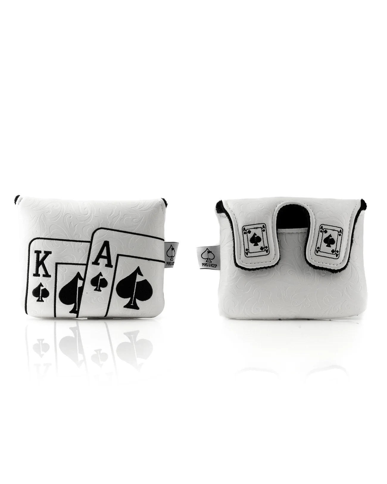 White Out Ace of Spades - Center Shaft Mallet Putter Cover