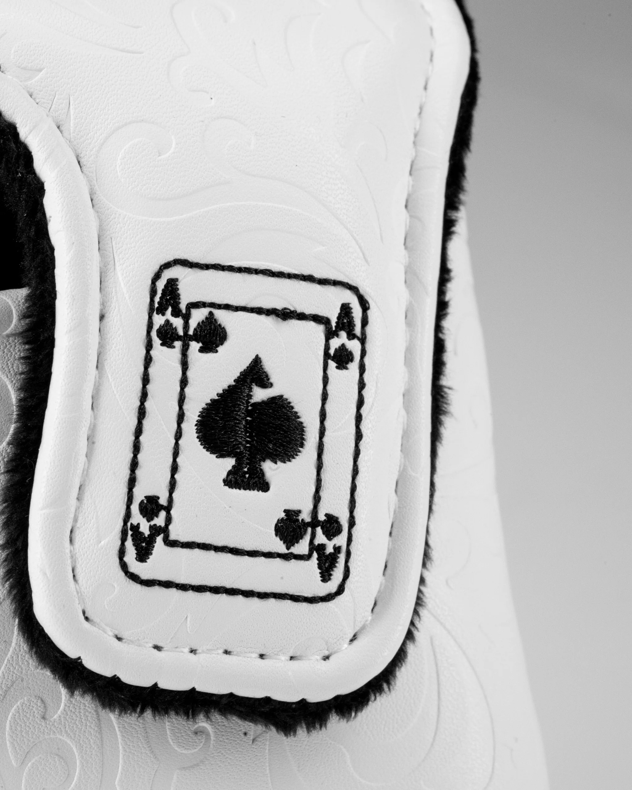 White Out Ace of Spades - Center Shaft Mallet Putter Cover - Image 10