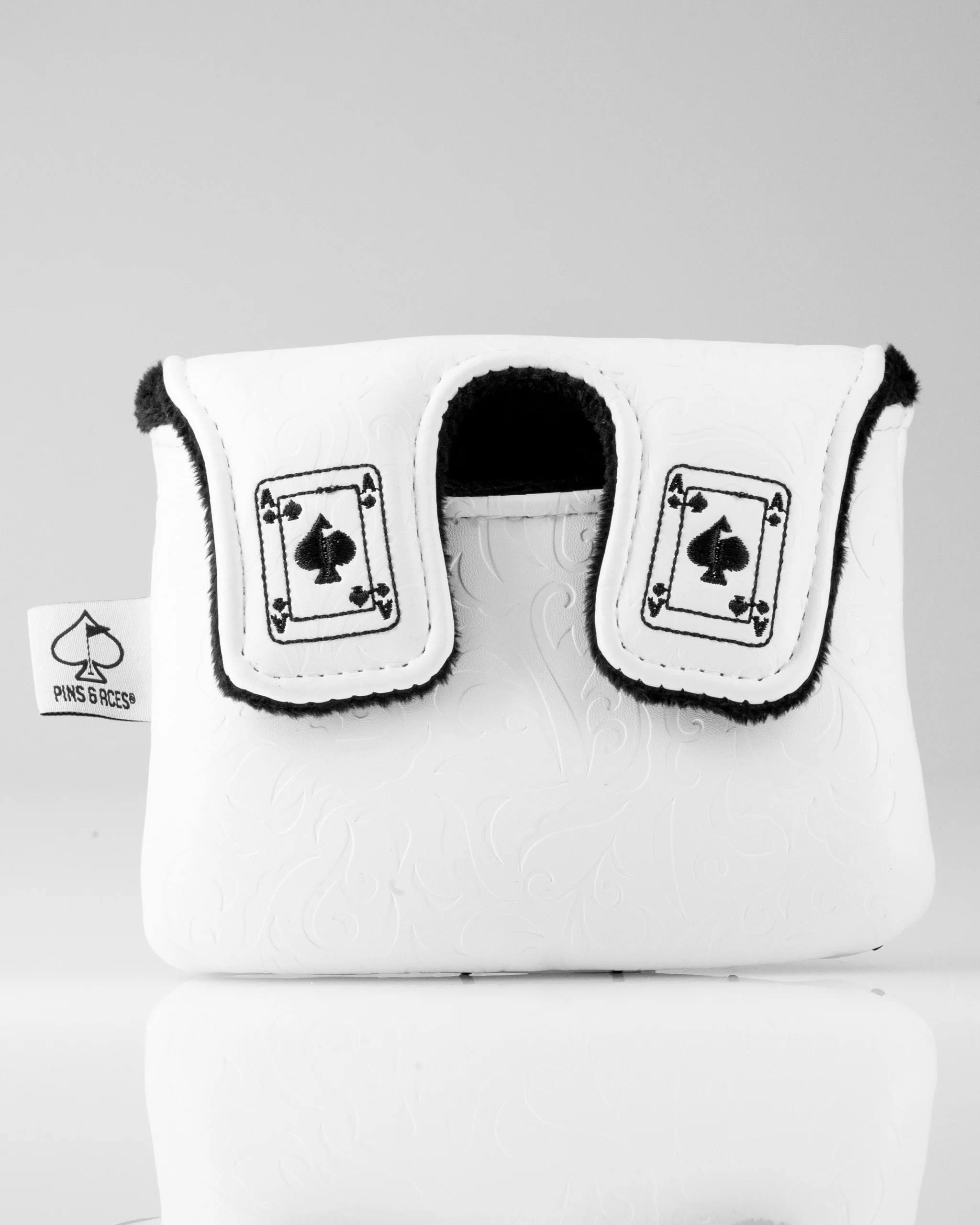 White Out Ace of Spades - Center Shaft Mallet Putter Cover - Image 3