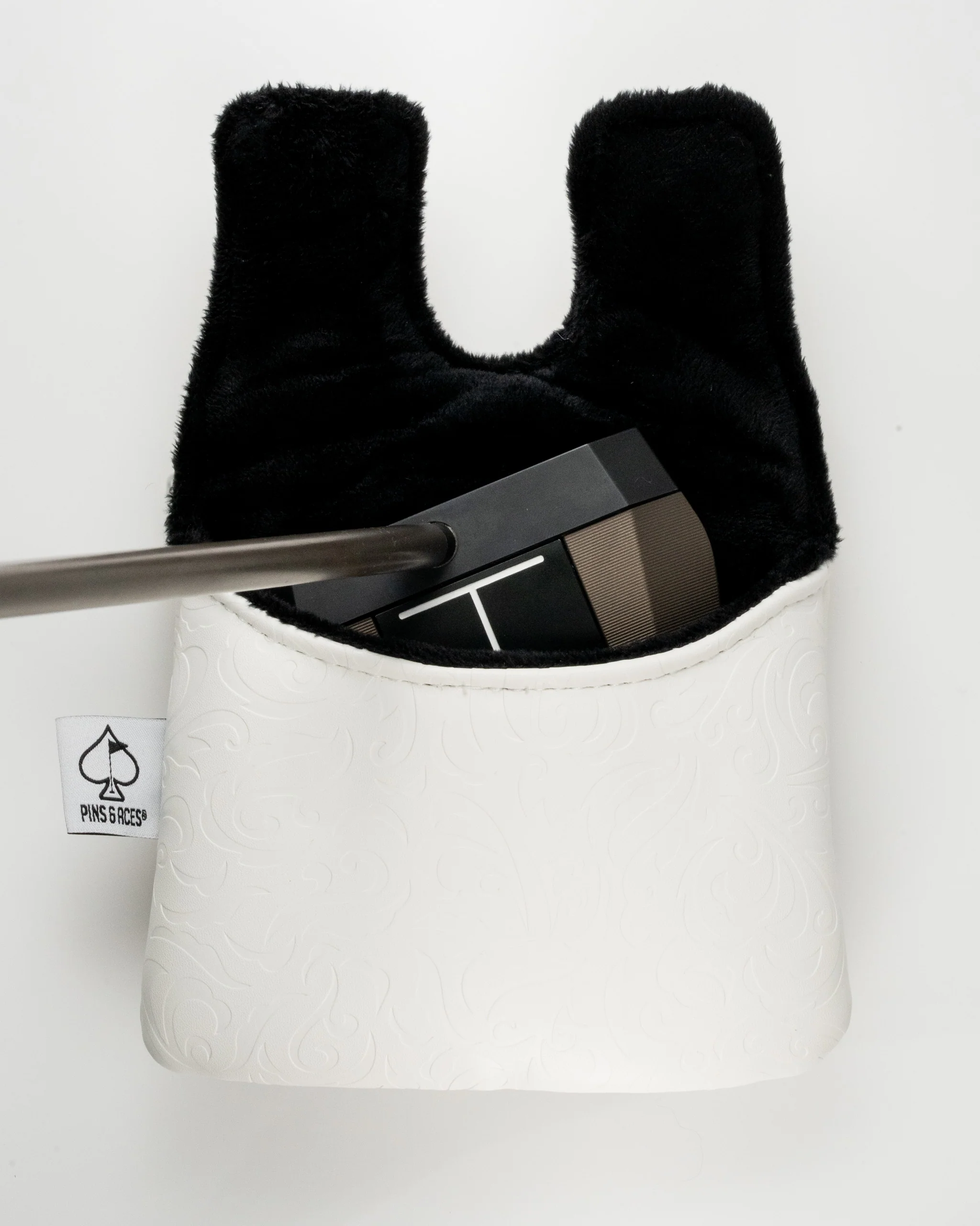 White Out Ace of Spades - Center Shaft Mallet Putter Cover - Image 5
