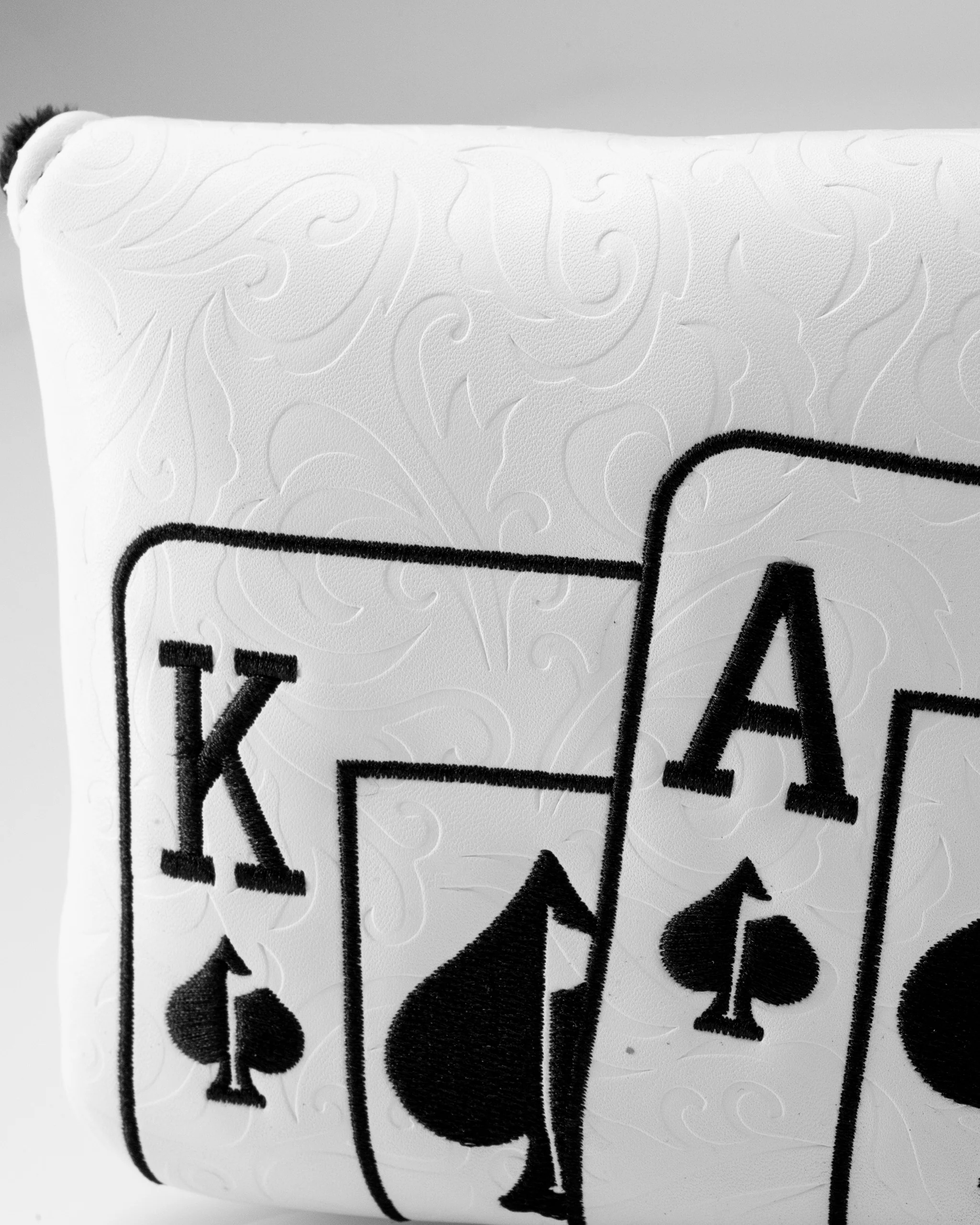 White Out Ace of Spades - Center Shaft Mallet Putter Cover - Image 8