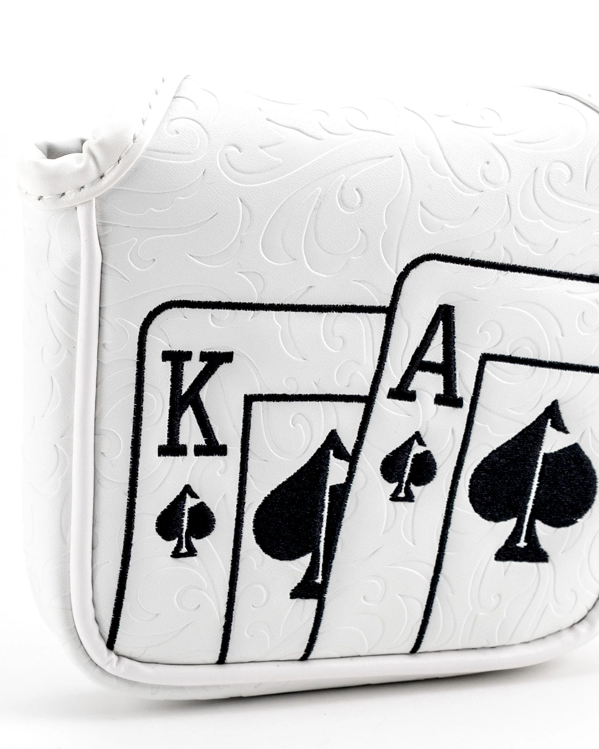 White Out Ace of Spades - Mallet Putter Cover - Image 3