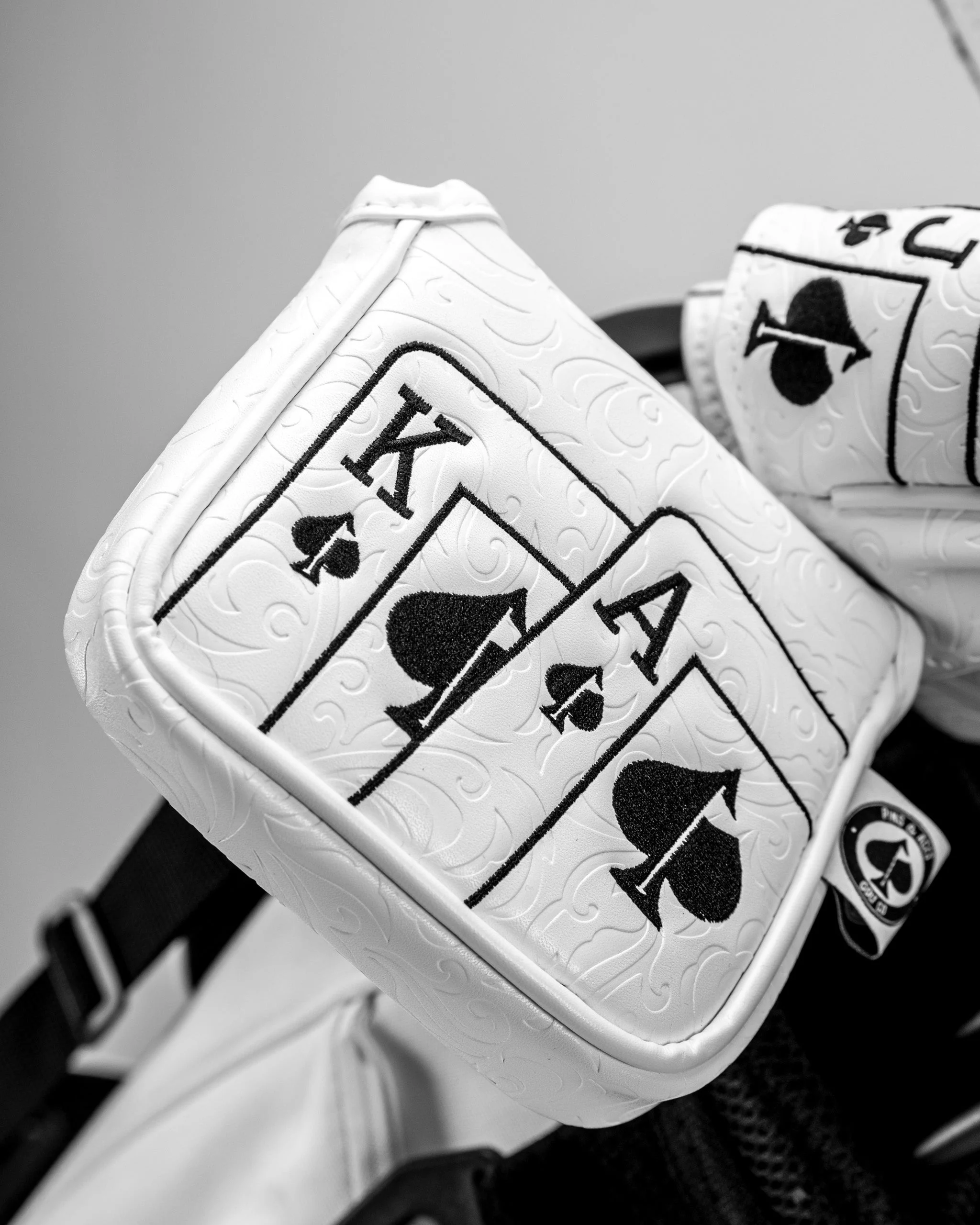 White Out Ace of Spades - Mallet Putter Cover - Image 5