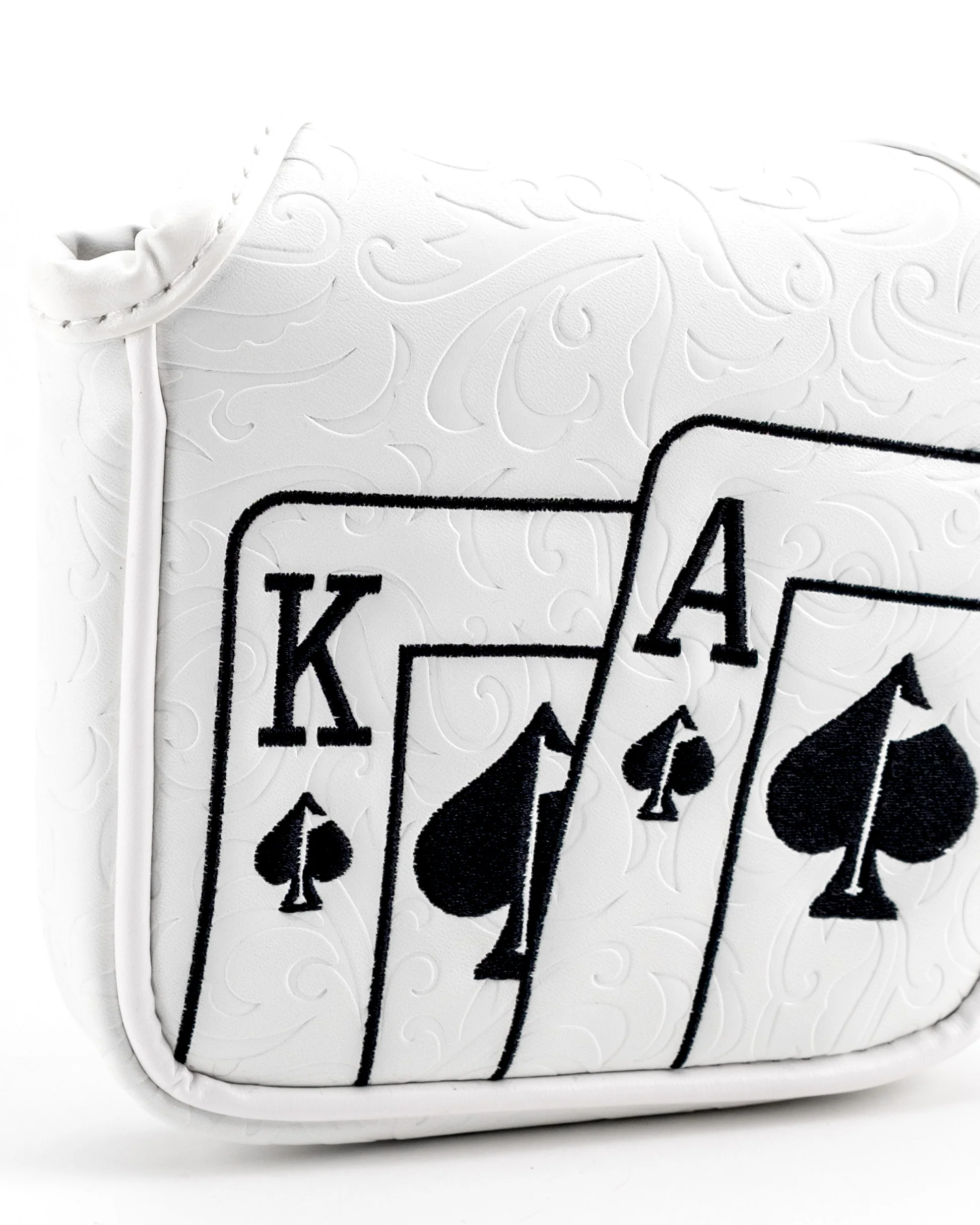 White Out Ace of Spades - Mallet Putter Cover - Image 7
