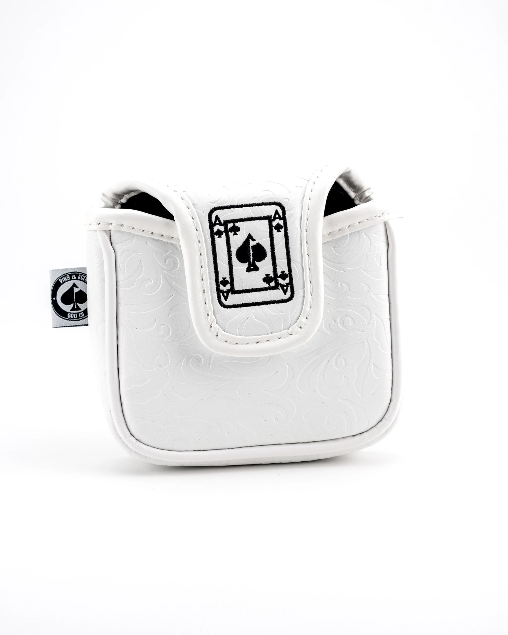 White Out Ace of Spades - Mallet Putter Cover - Image 8