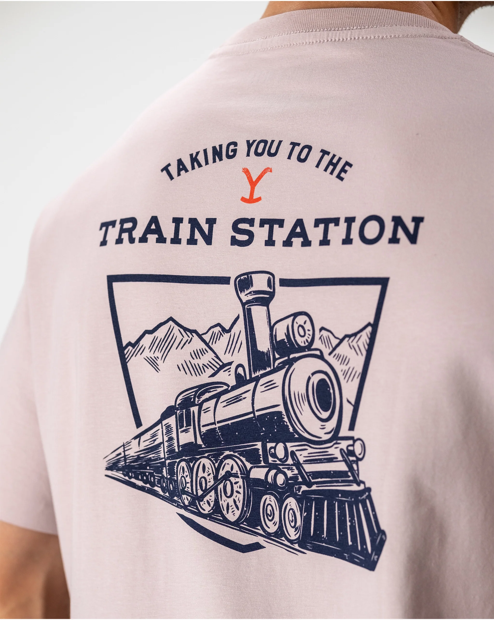 Yellowstone Train Station Tee - Image 4