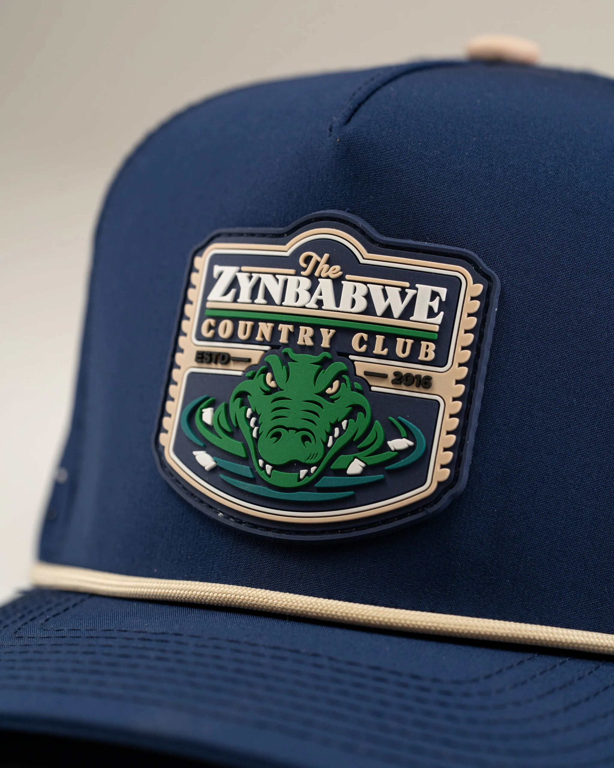 Zynbabwe Country Club Navy - Perforated Rope Hat - Image 3
