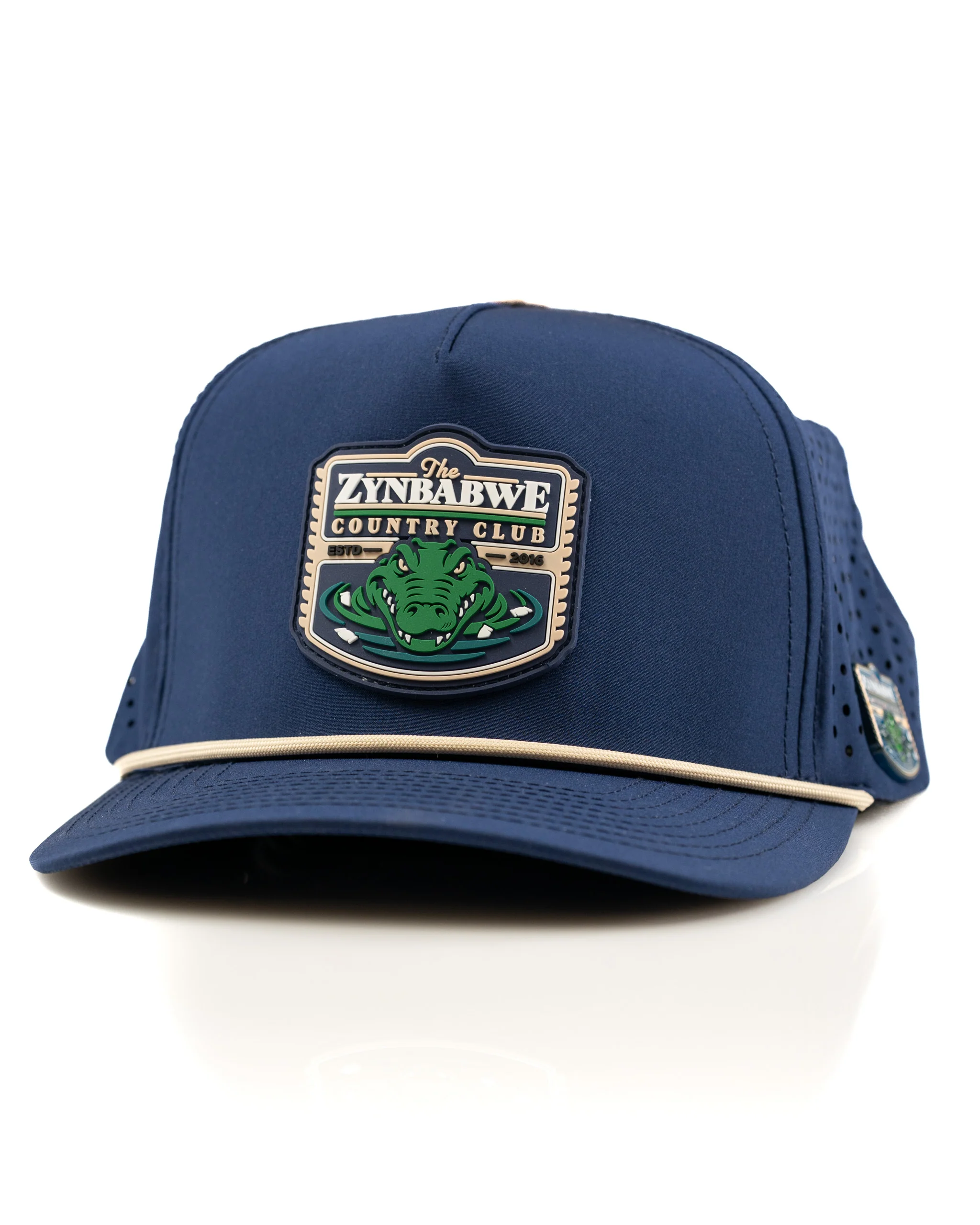 Zynbabwe Country Club Navy - Perforated Rope Hat - Image 4